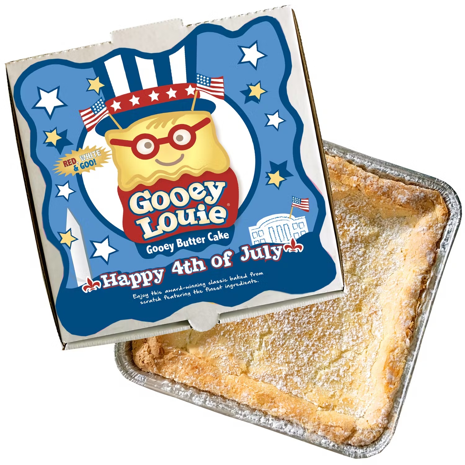 July 4th Gooey Butter Cake - Choose Your Flavor