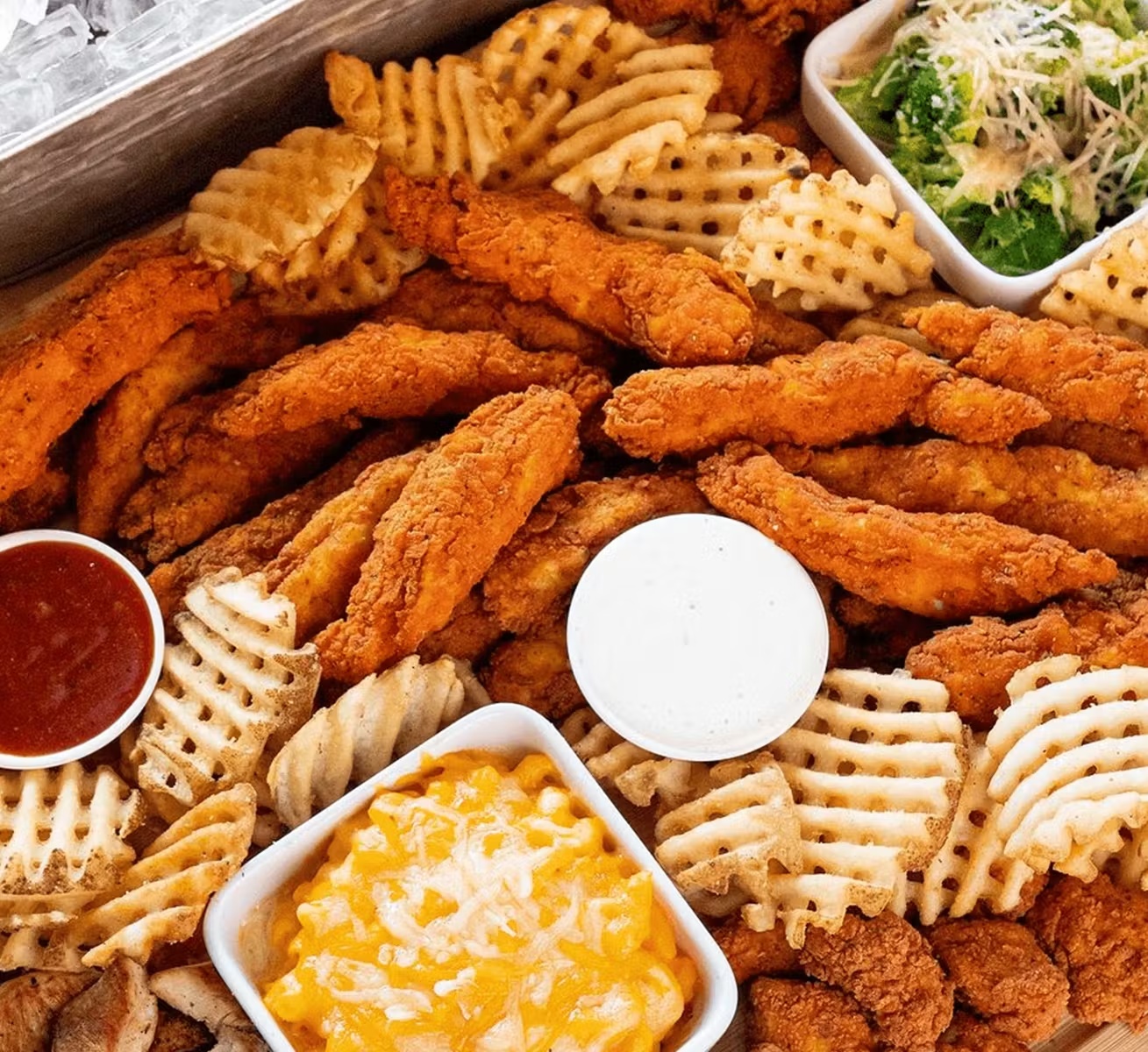 12 Chicken Tenders + 2 Sides