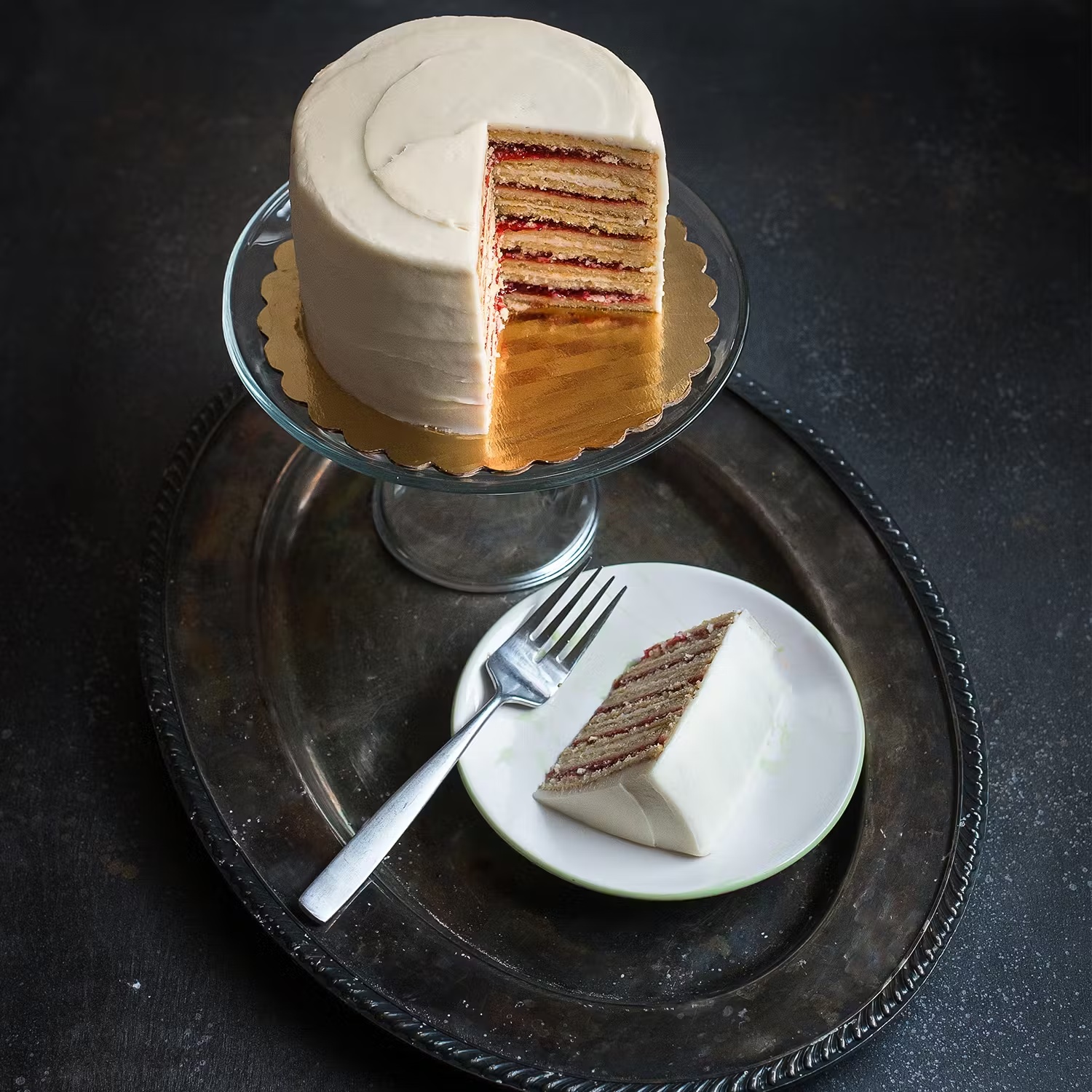Strawberry Cream Smith Island Cake