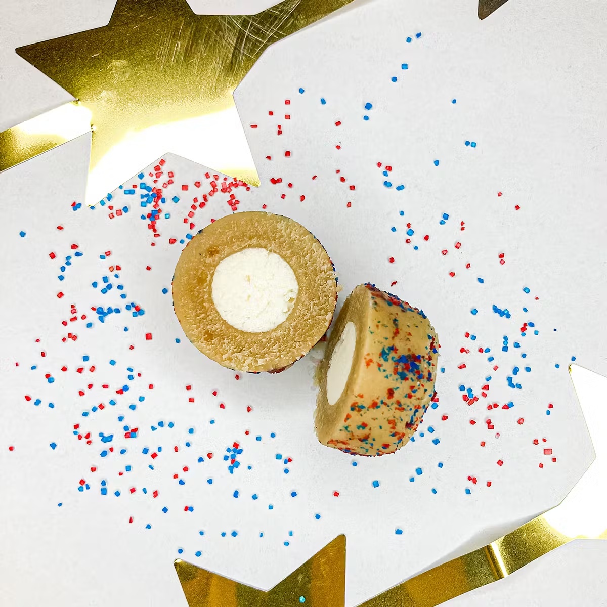 Red White & Blue Velvet Smith Island Cake