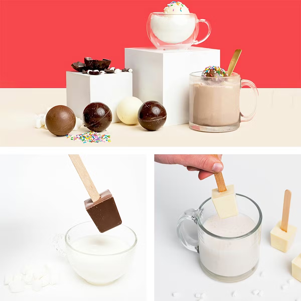 Cocoa Bombsâ¢ + Hot Cocoa Stirrers Best Seller Combo - 12 Pack
