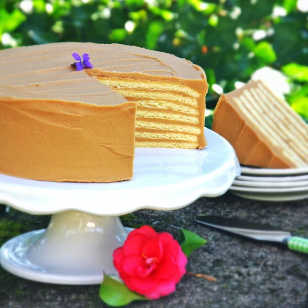 Gluten Free 7-Layer Caramel Cake