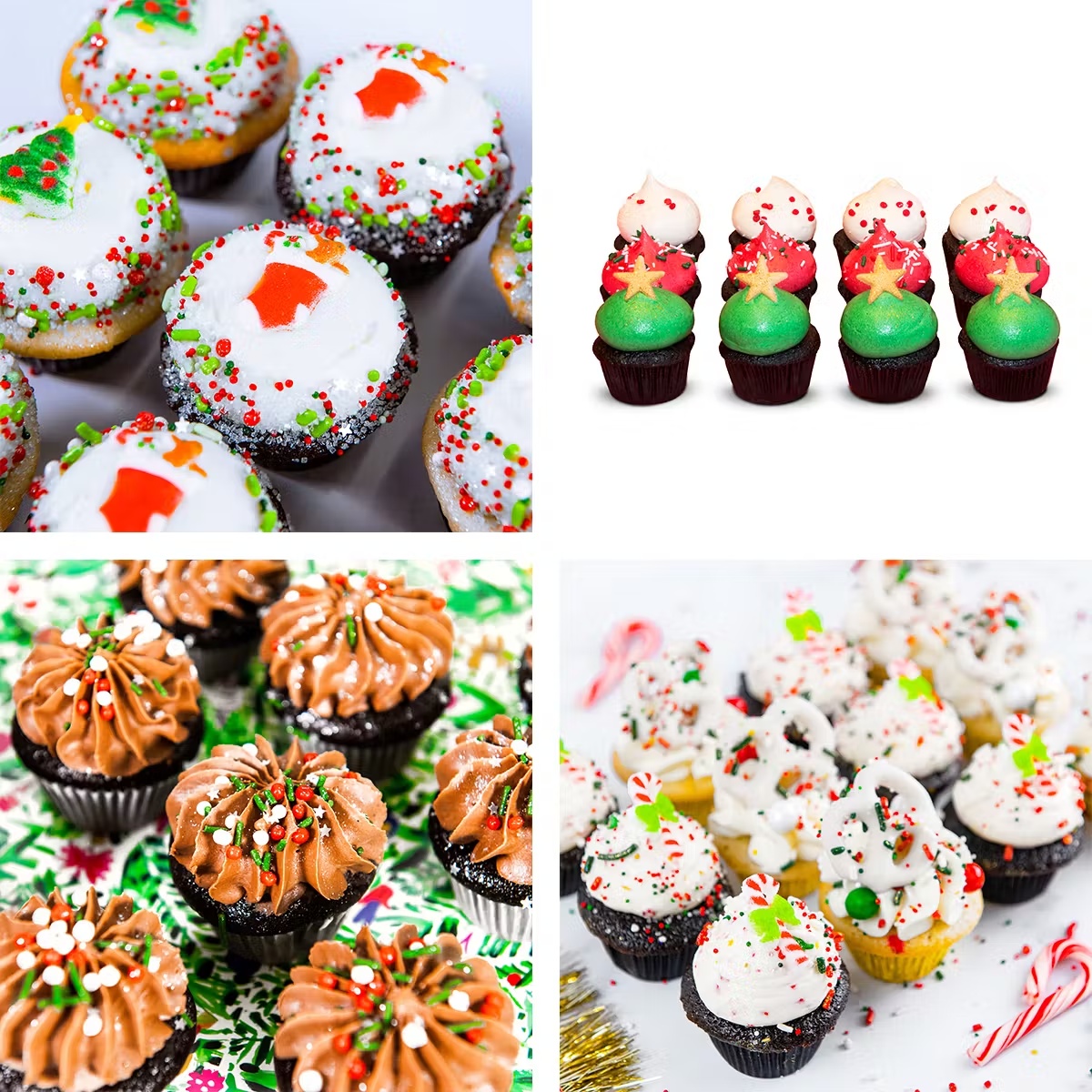 Holiday Mini Cupcakes - Choose Your Own 12 Pack