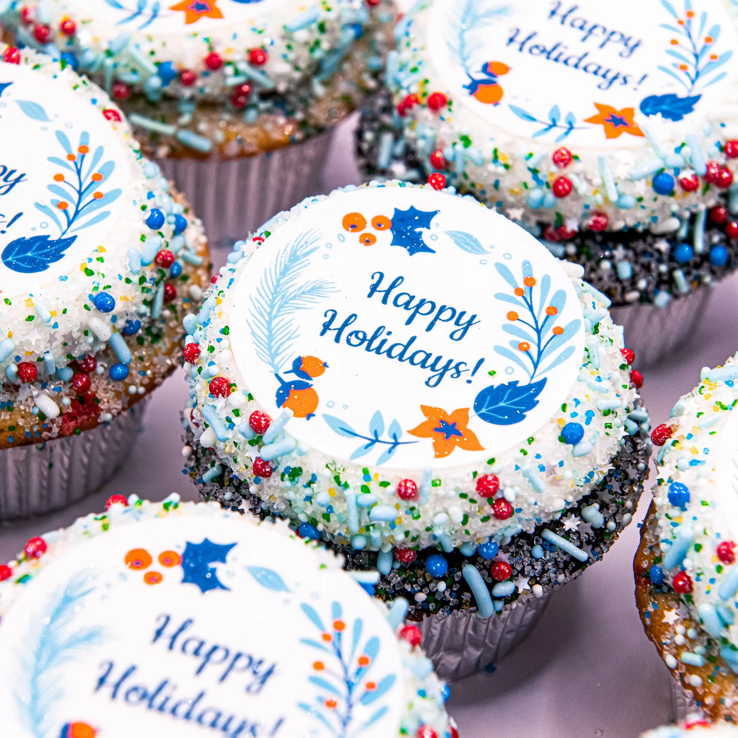 "Sweet Greetings" Holiday Cupcakes - Choose Your Own 12 Pack