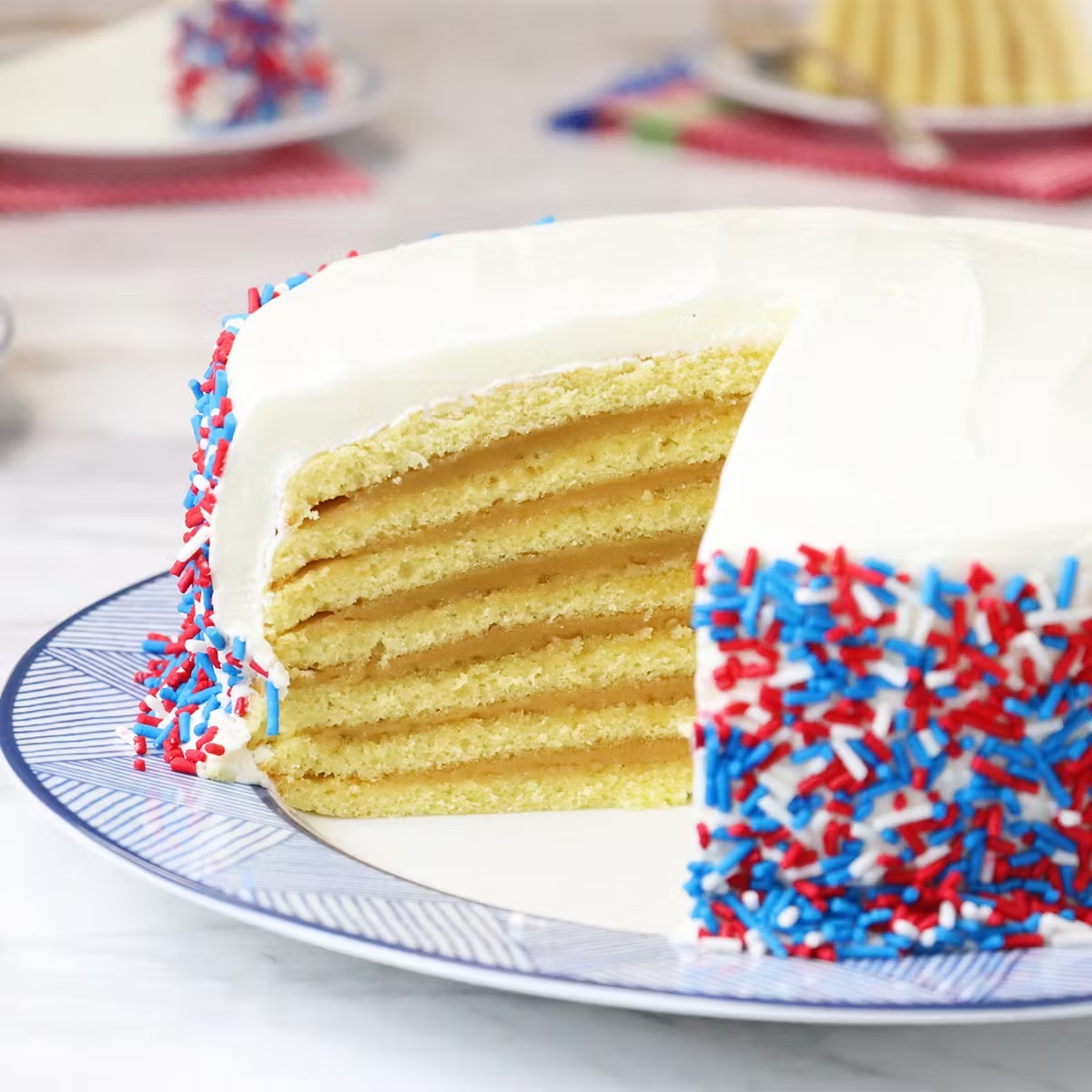 Star Spangled Caramel Cake