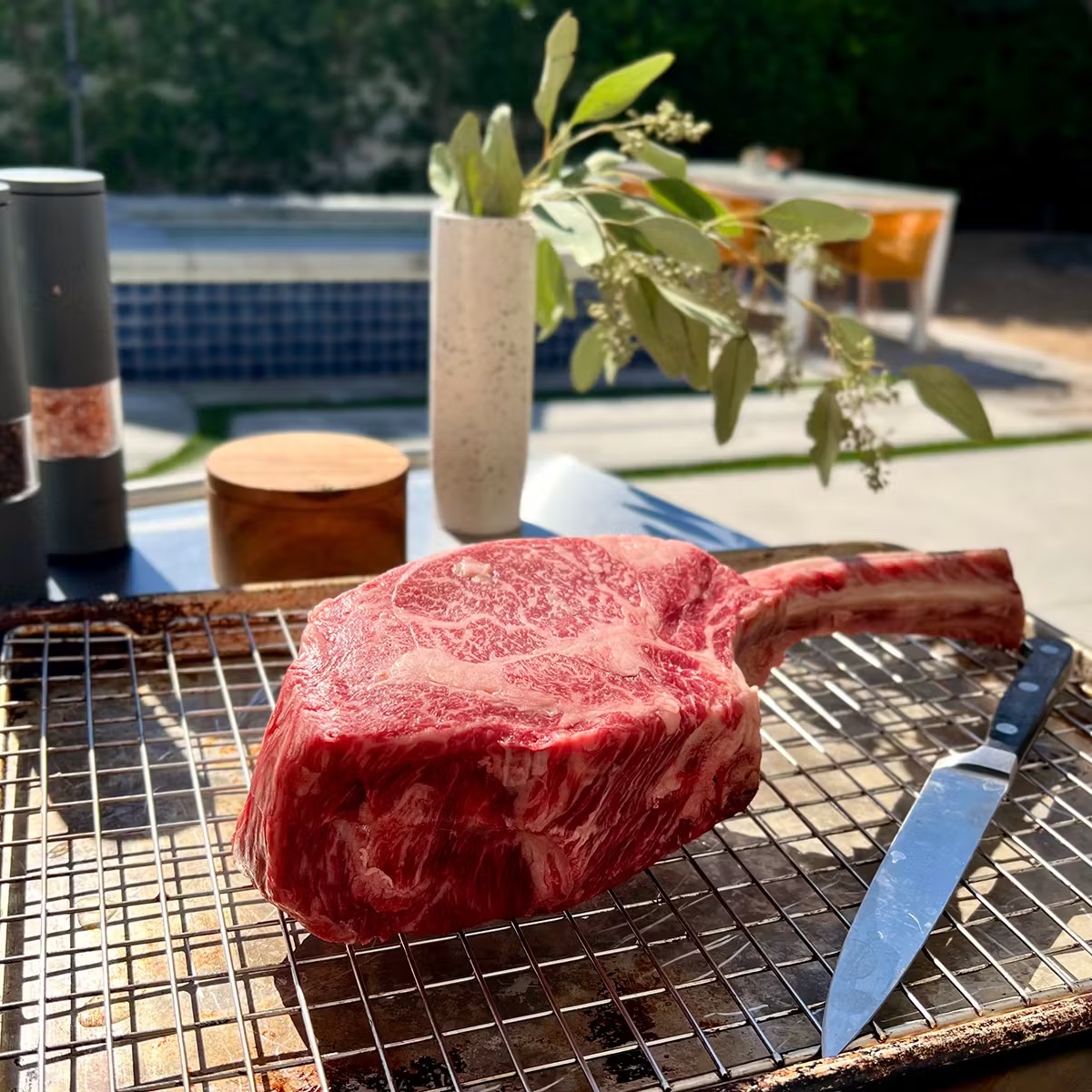 100% Fullblood Wagyu Tomahawk Ribeye Steak