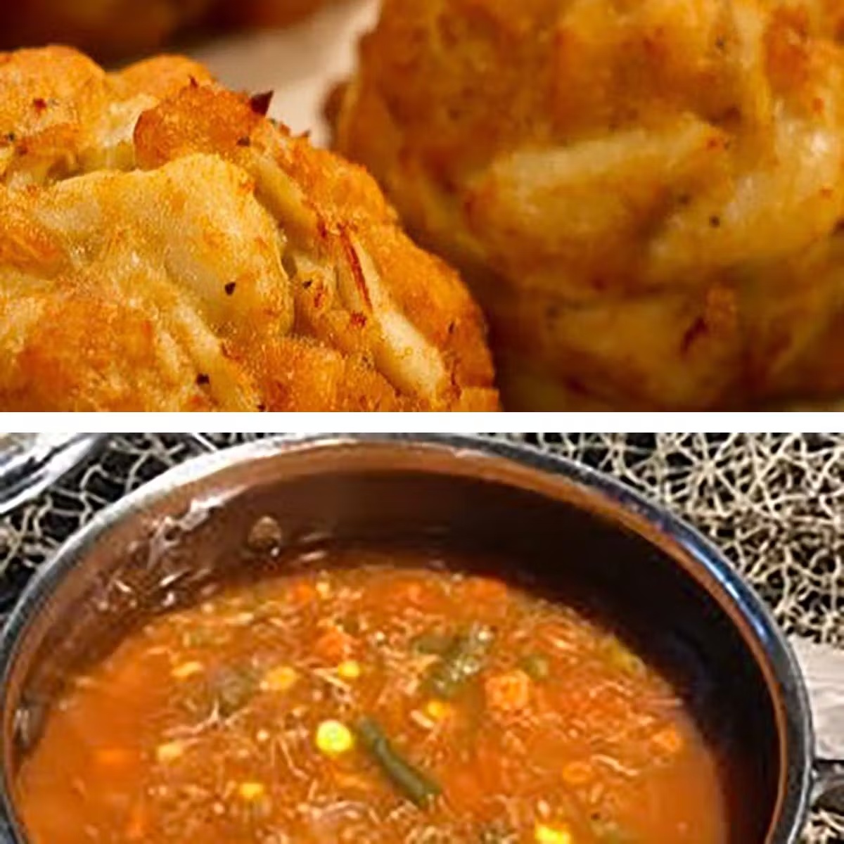 Jumbo Lump Crab Cakes + Crab Soup