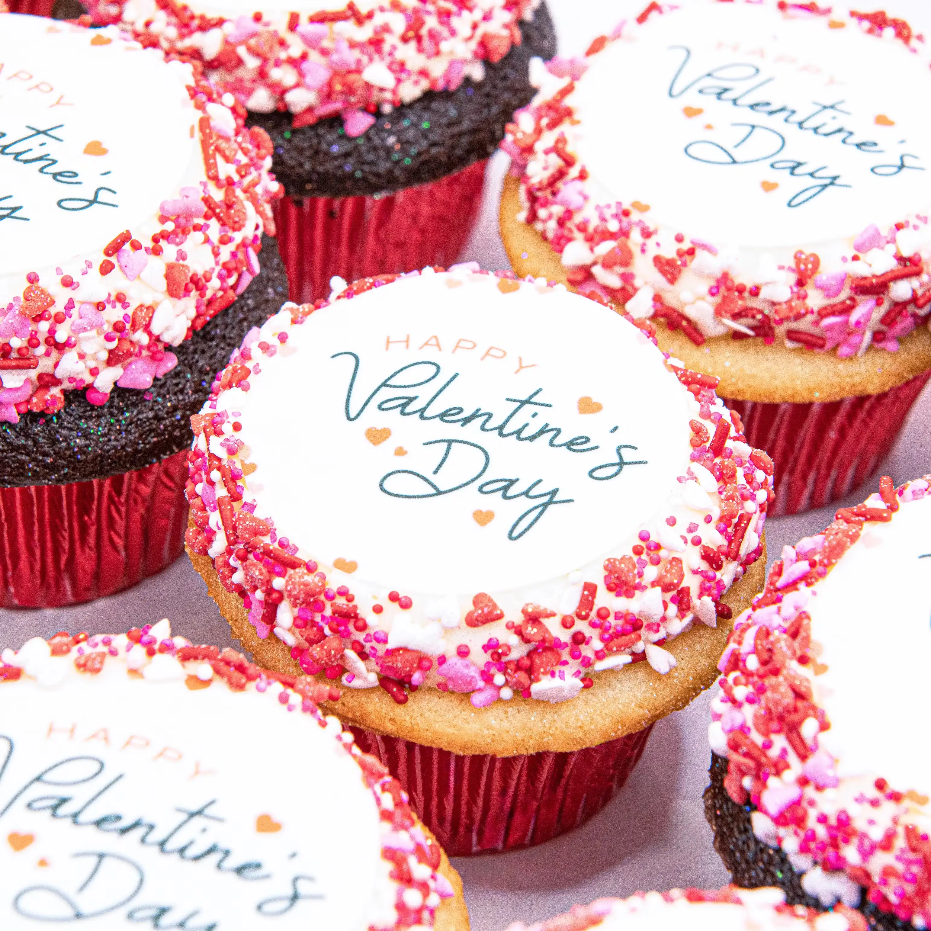 Happy Valentine's Day Cupcakes - 12 Pack