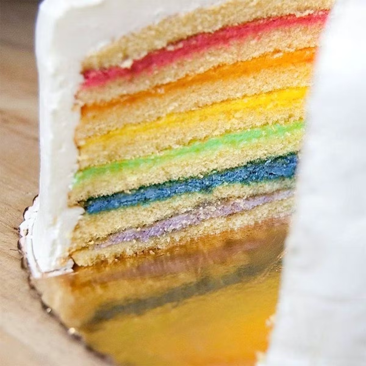 Rainbow Cake Filing Raspberry Rainbow Cake - Goldbelly