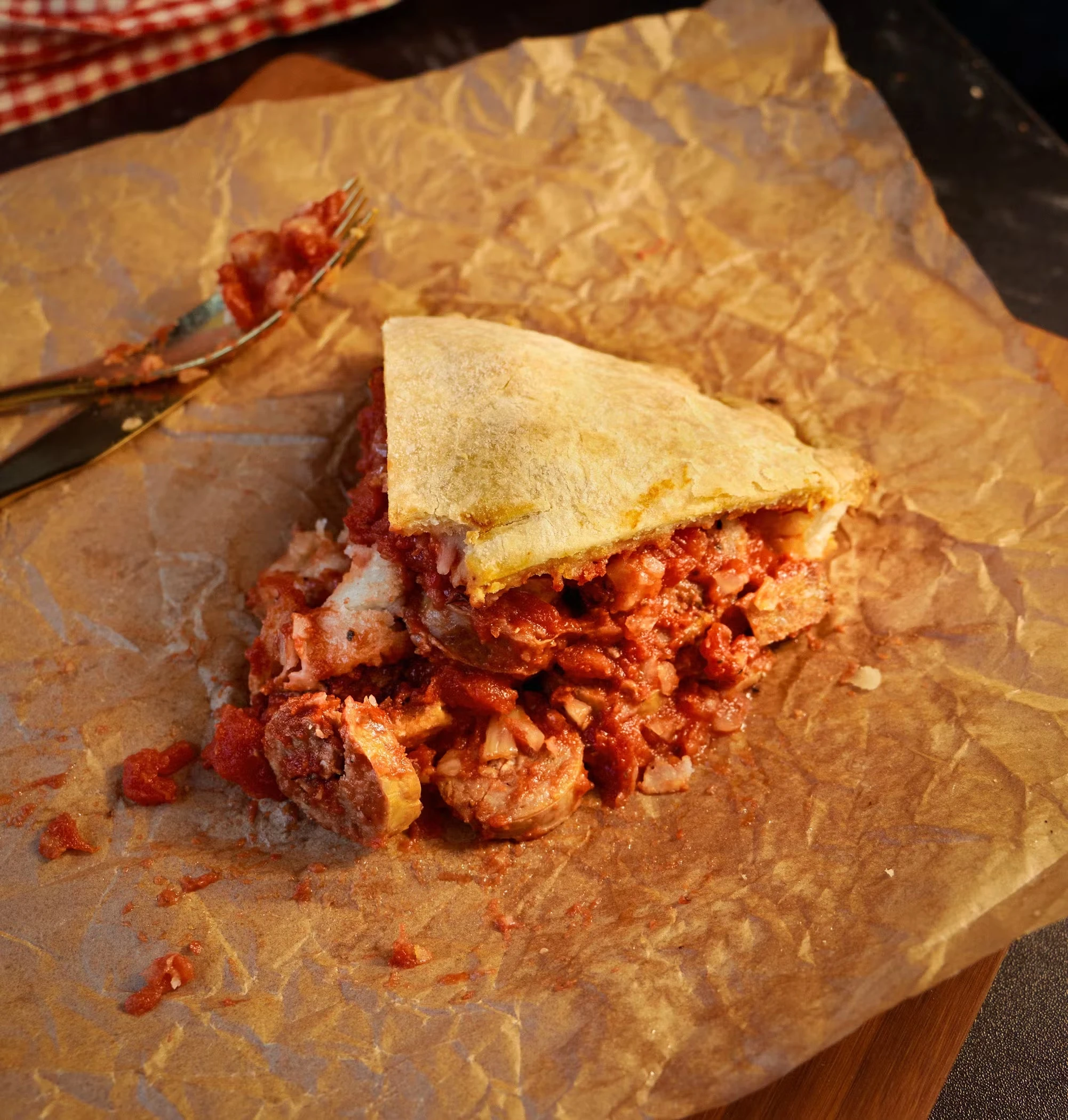 Sausage Tomato Fennel Pie