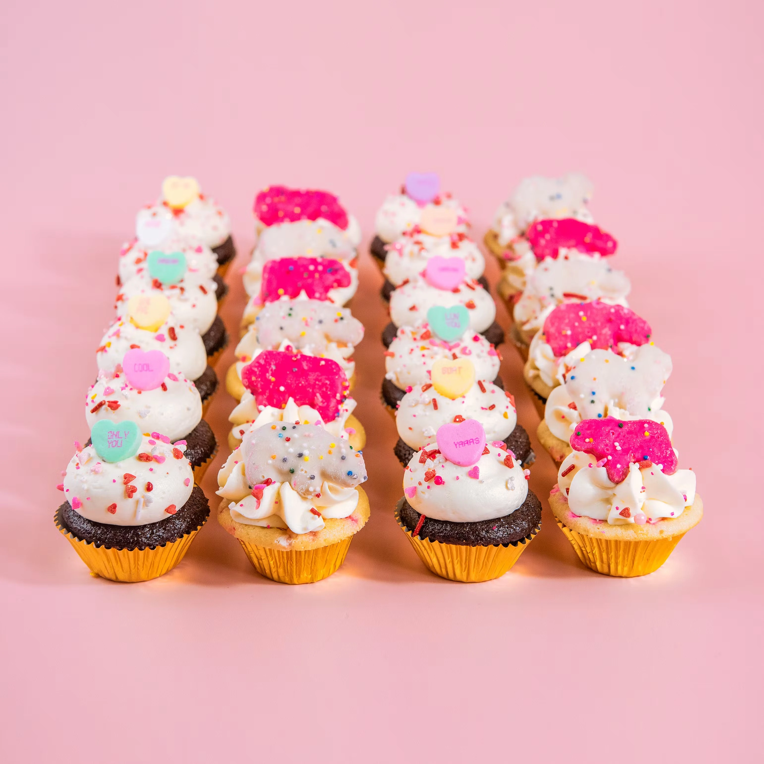 Valentine's Mini Cupcakes - 12 Pack