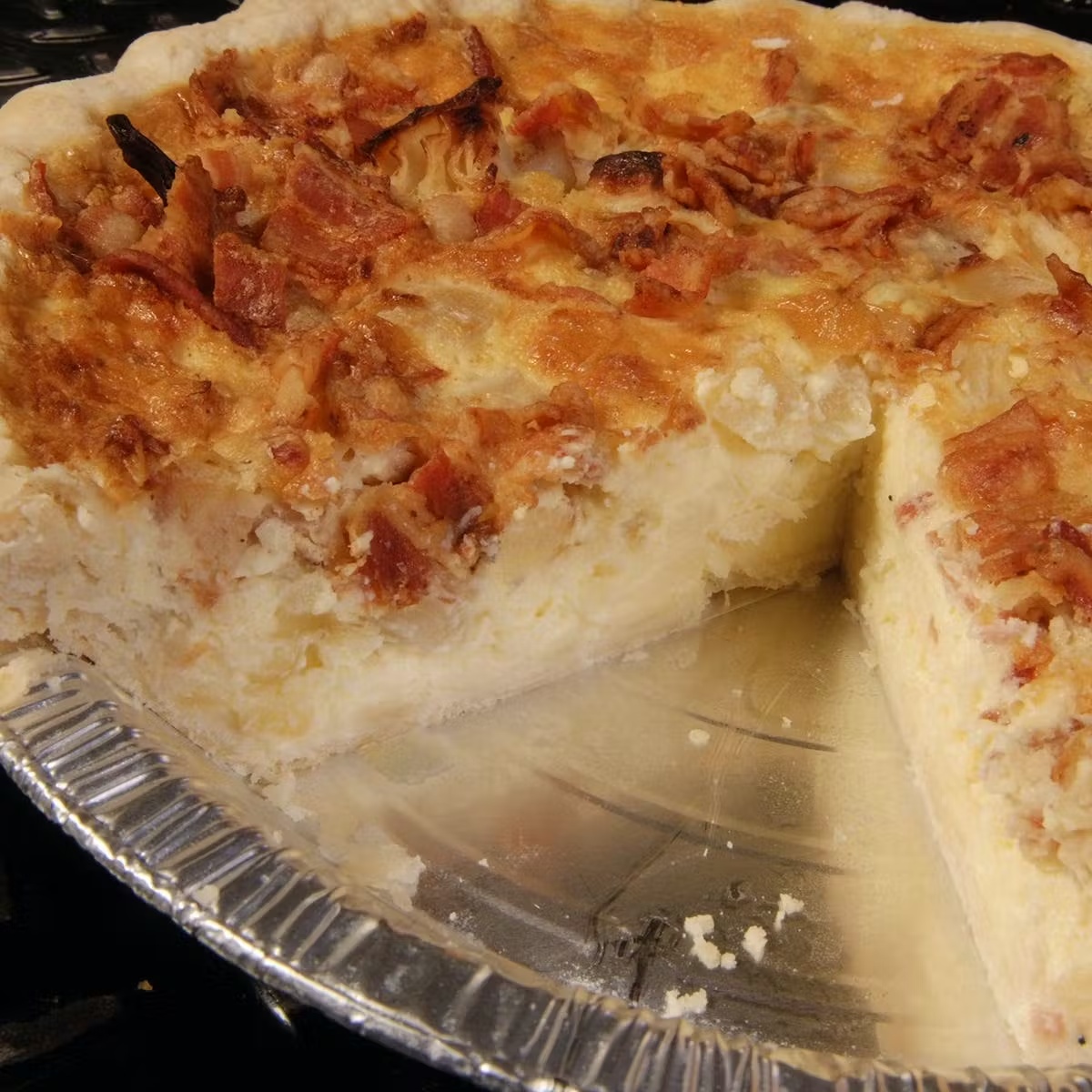 Bacon Onion Gruyere Quiche