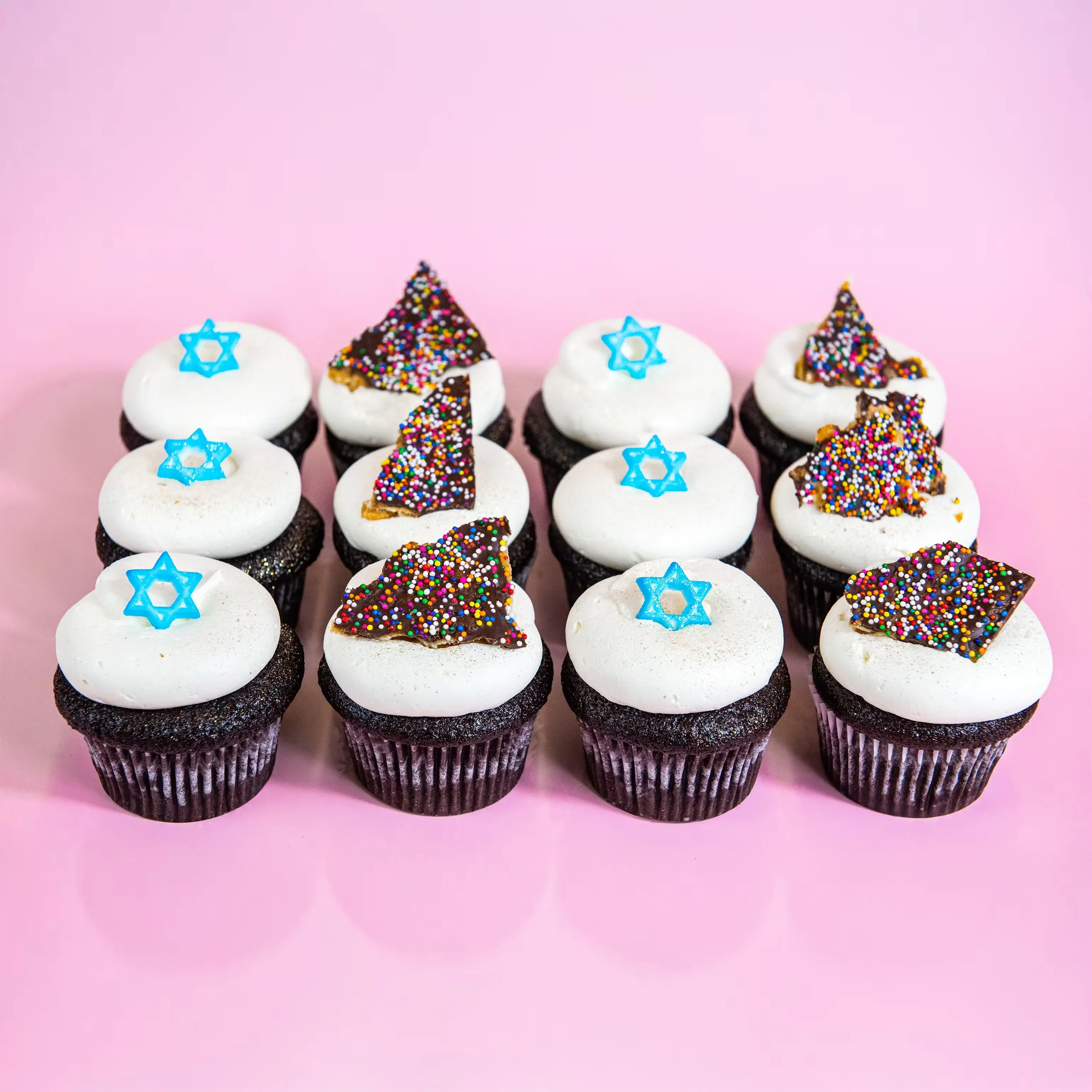 Passover Flourless Chocolate Decadence Cupcakes - 12 Pack