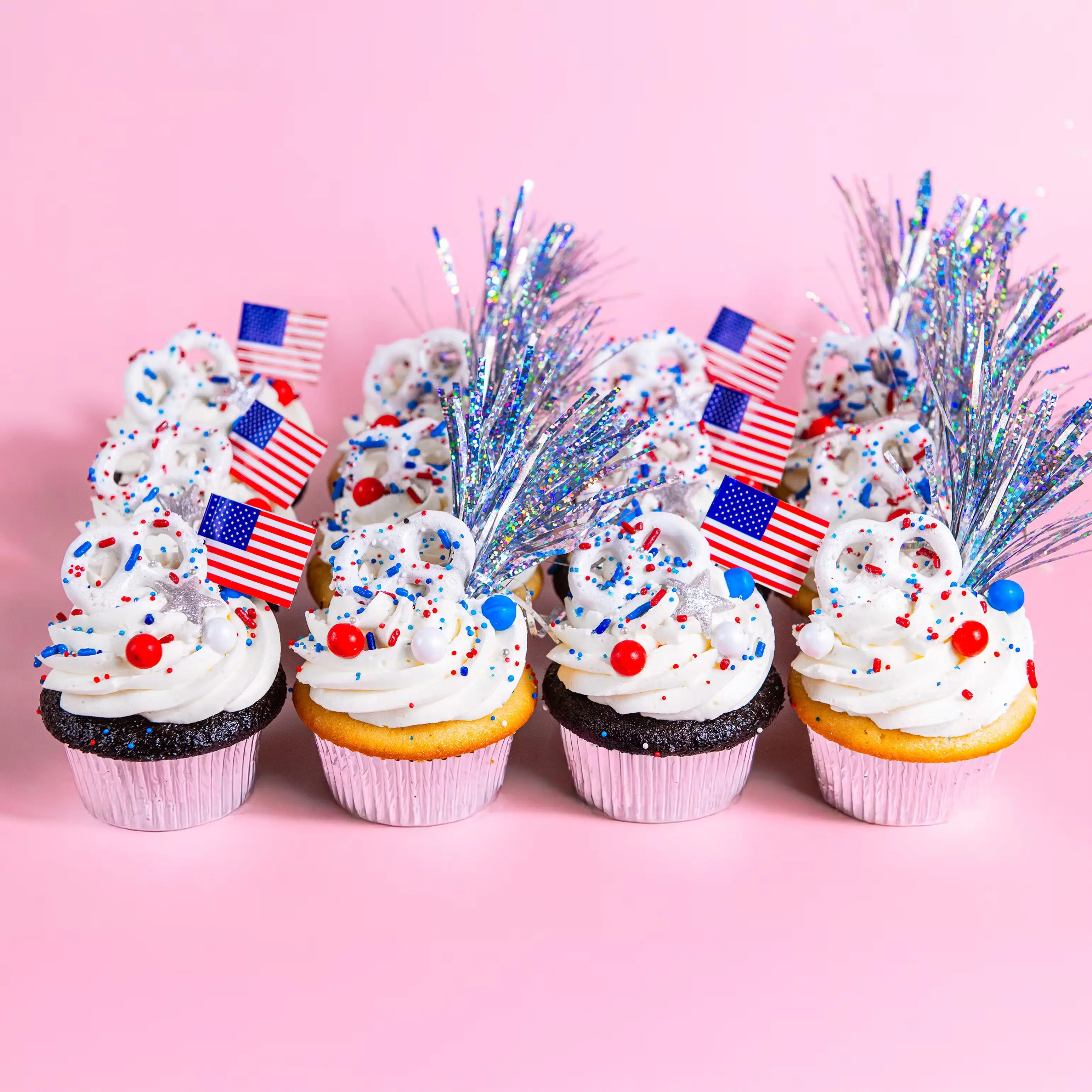 Stars & Stripes Celebration Cupcakes - 12 Pack