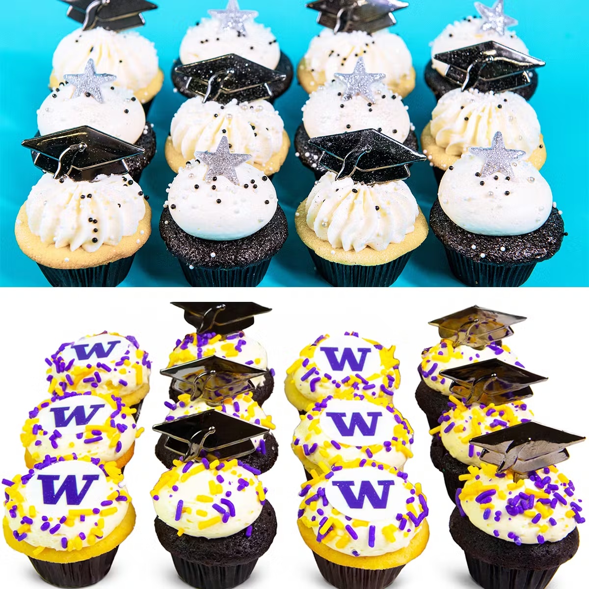 Graduation Mini Cupcakes - 12 Pack