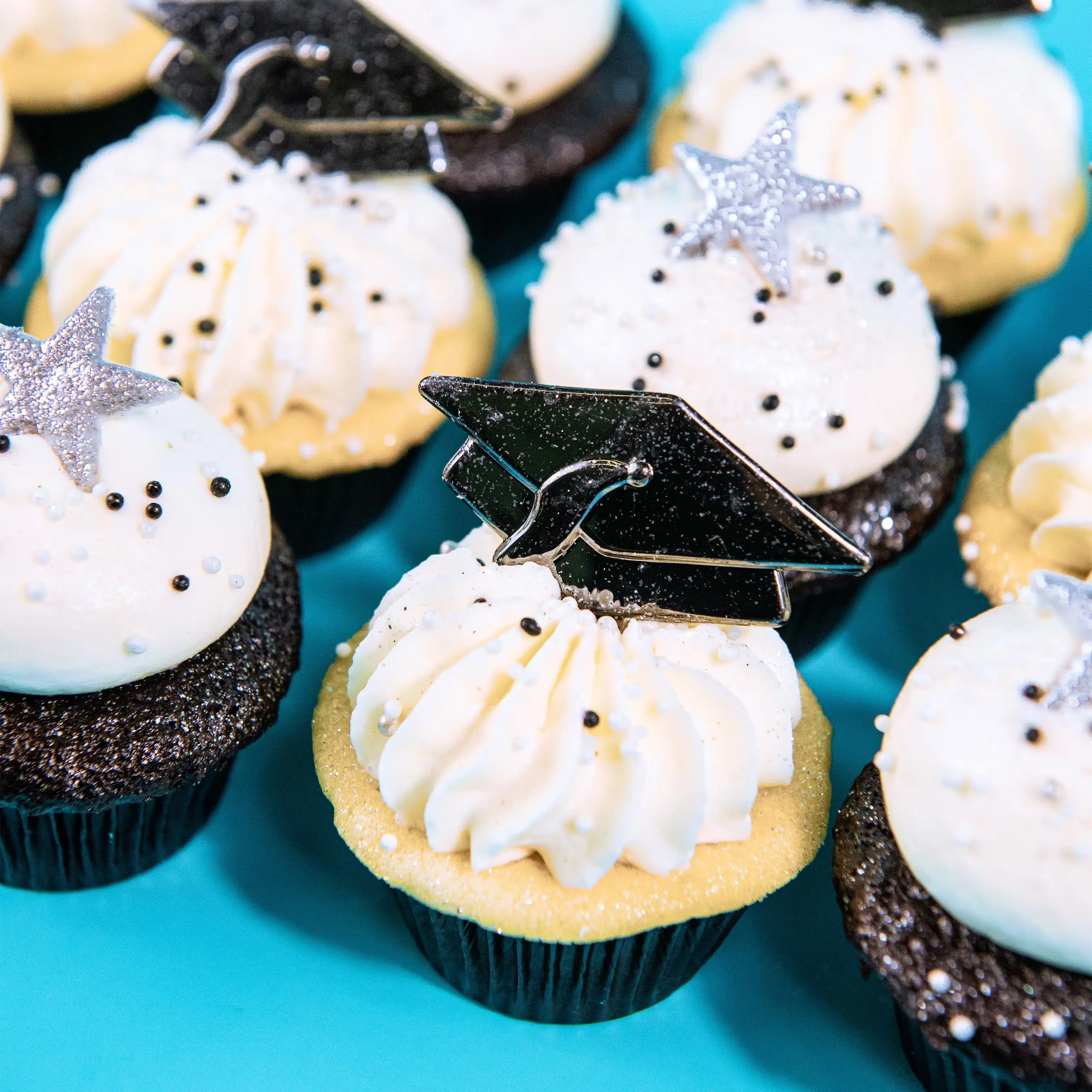 Graduation Mini Cupcakes - 12 Pack