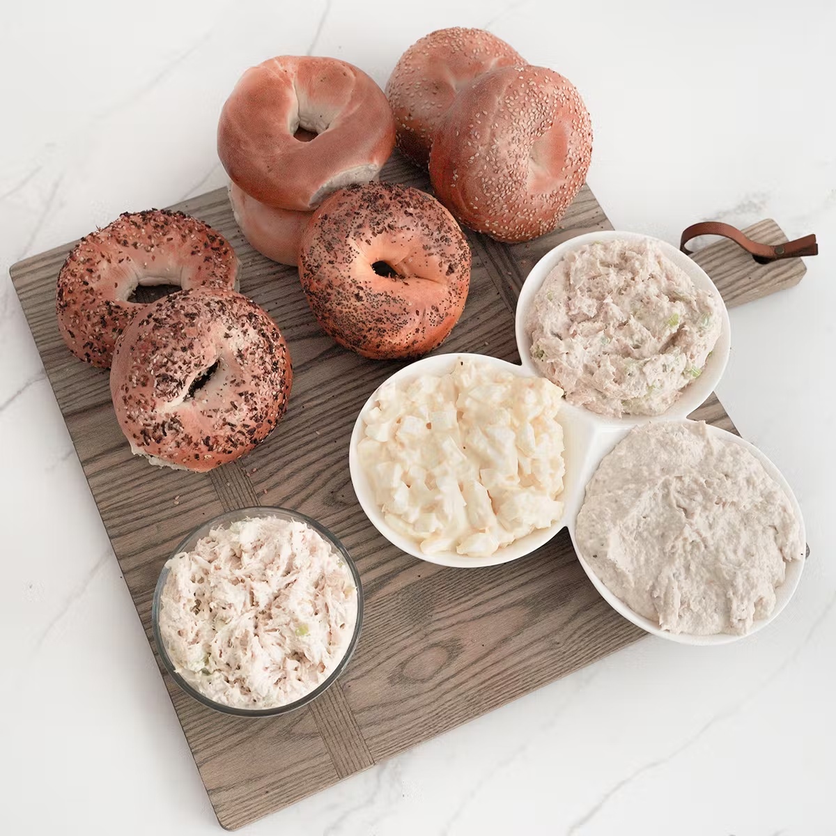 Bagels + Cream Cheese + Chicken Salad Brunch for 12