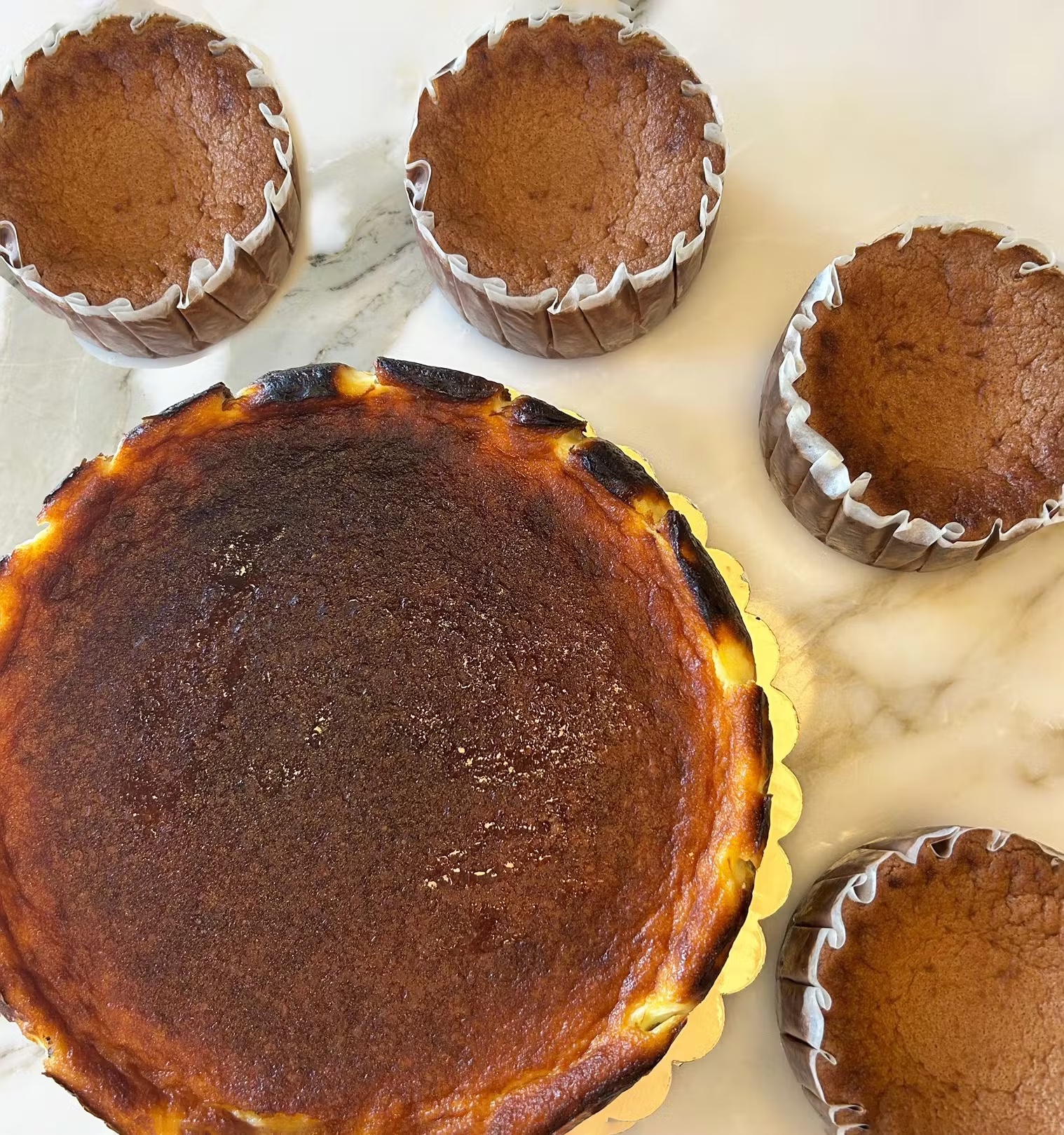 Burnt Basque Cheesecake + Mini Cheesecakes Best Seller