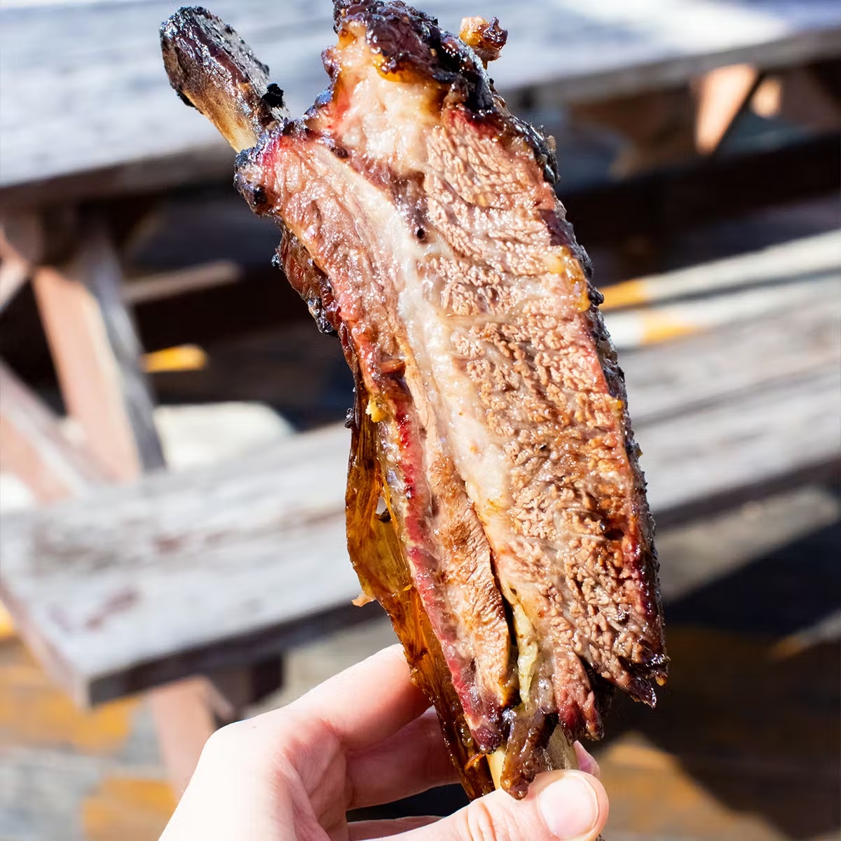 Giant Smoked Beef Ribs - Goldbelly
