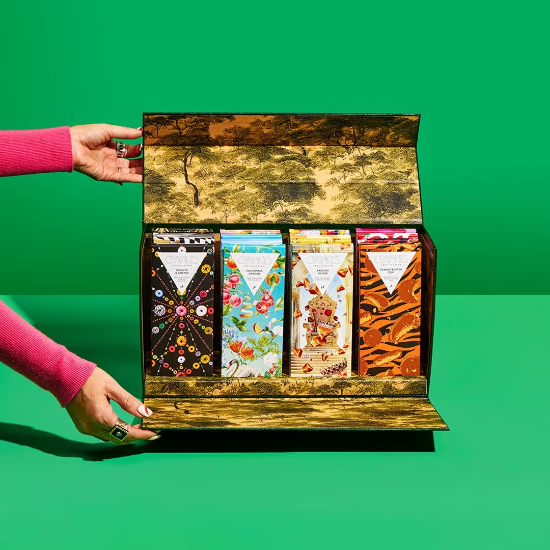 Gourmet Chocolate Bars Gift Box Trunk - 16 Pack