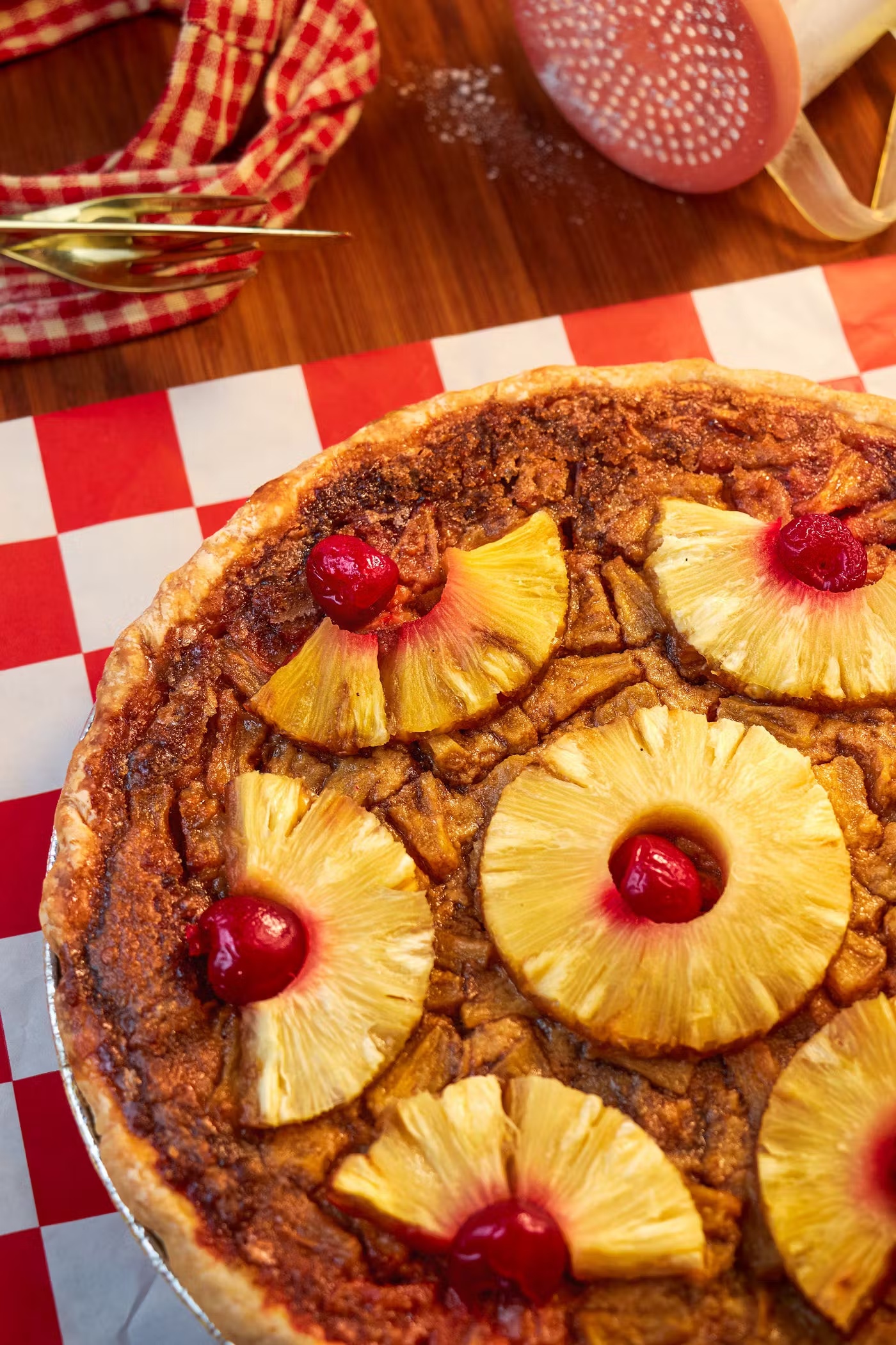 Pineapple Right Side Up Pie