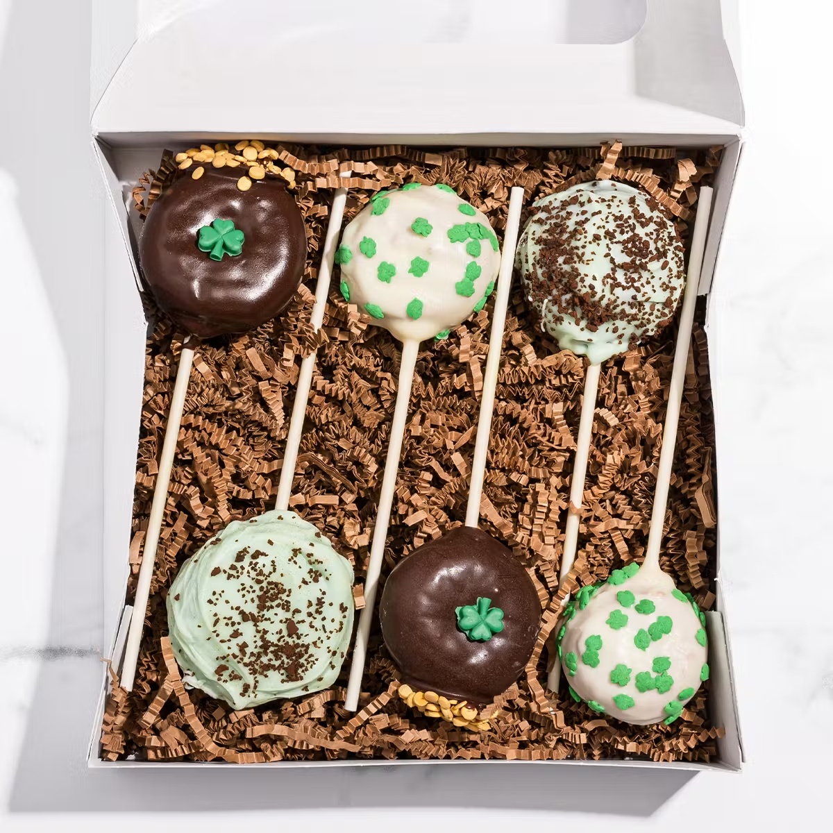St. Patrick's Day Doughnut Cake Pops - 6 Pack