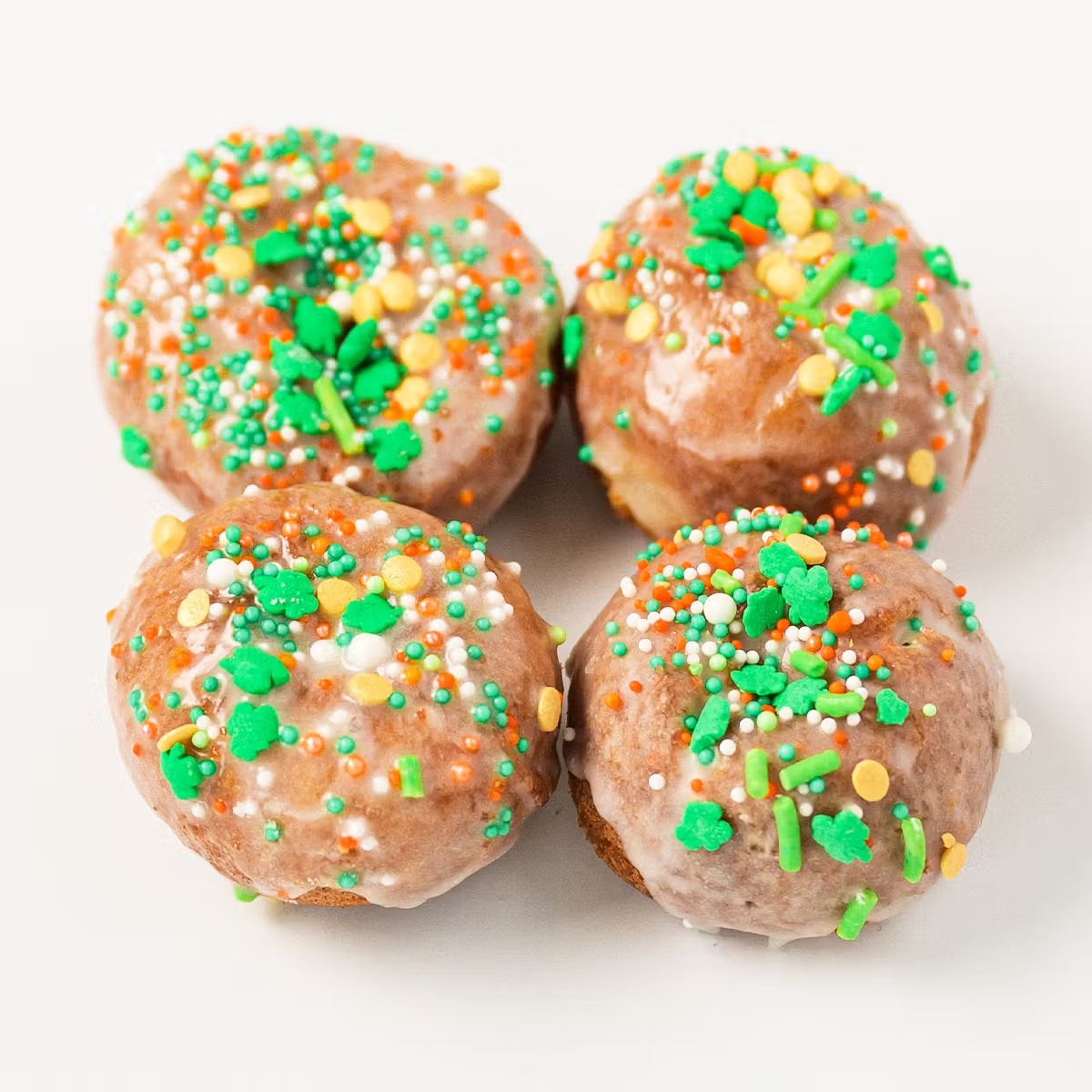 St. Patrick's Day Mini Sprinkle Cake Doughnuts Gift Tin
