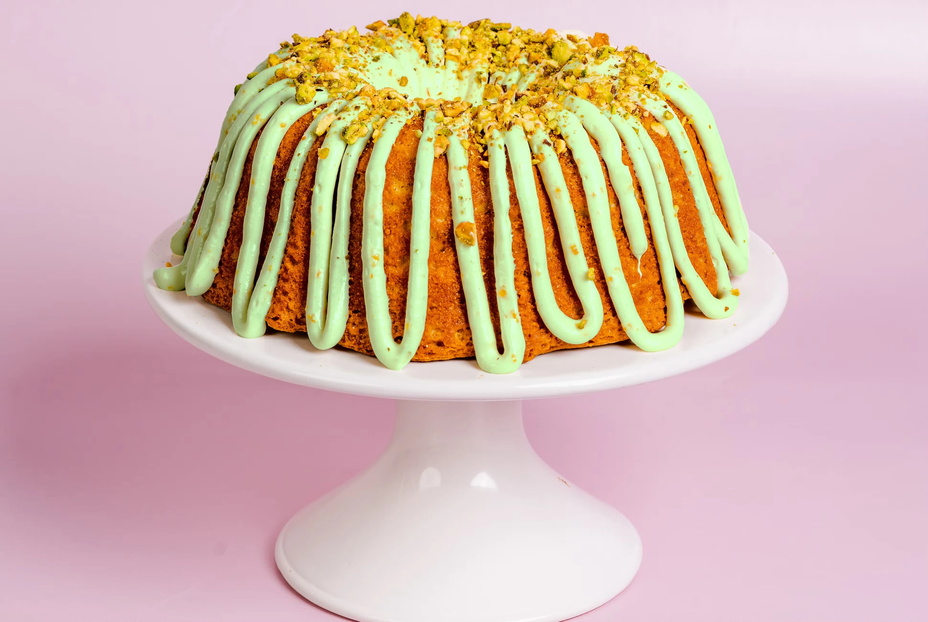 St. Patrick's Day Pistachio Bundt Cake