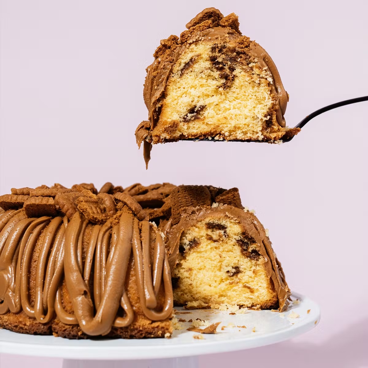 "Dad's Favorite" Biscoff Cookie Butter Bundt Cake