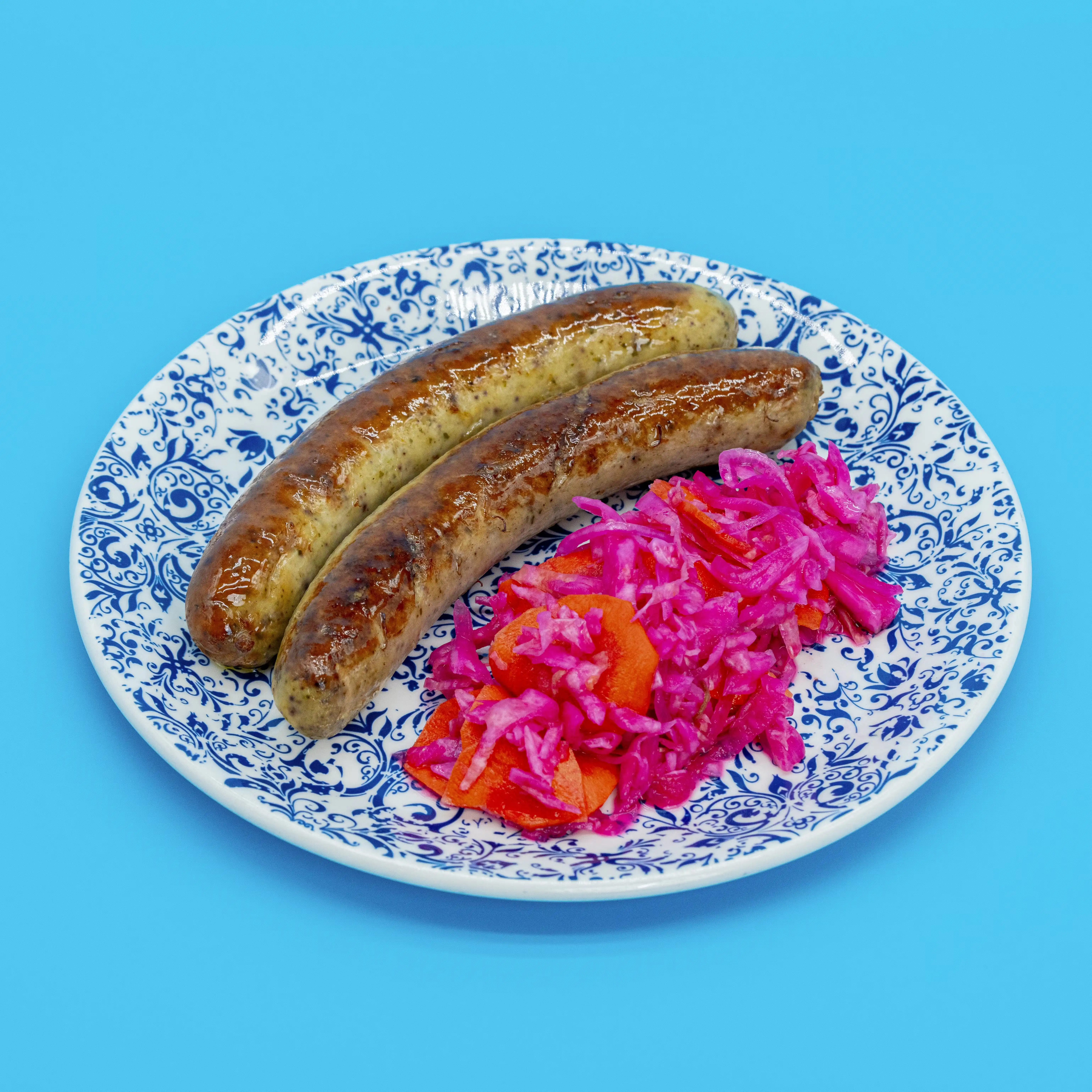 Epis Sausages + Pikliz (Gluten-Free)