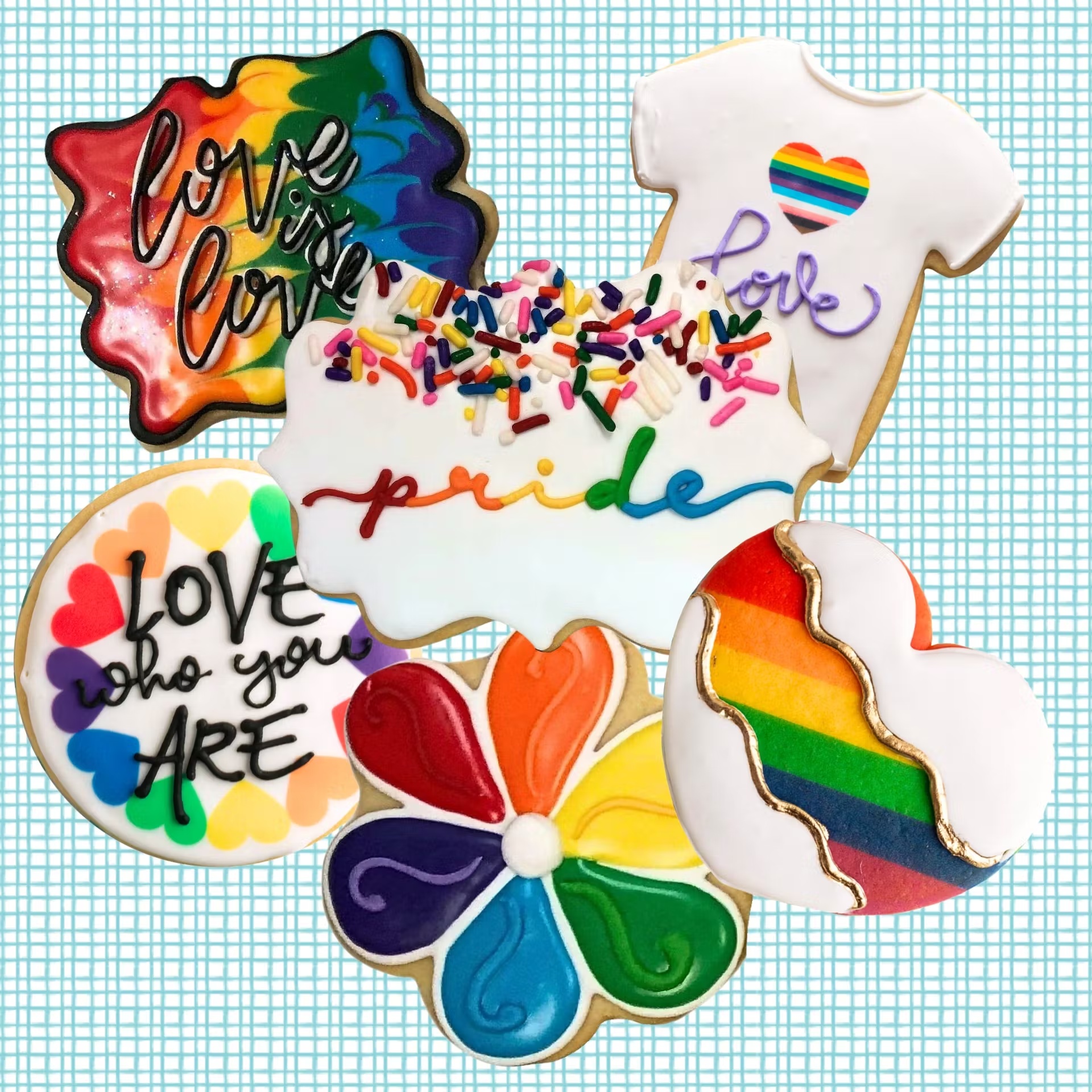 Pride Decorated Butter Cookies