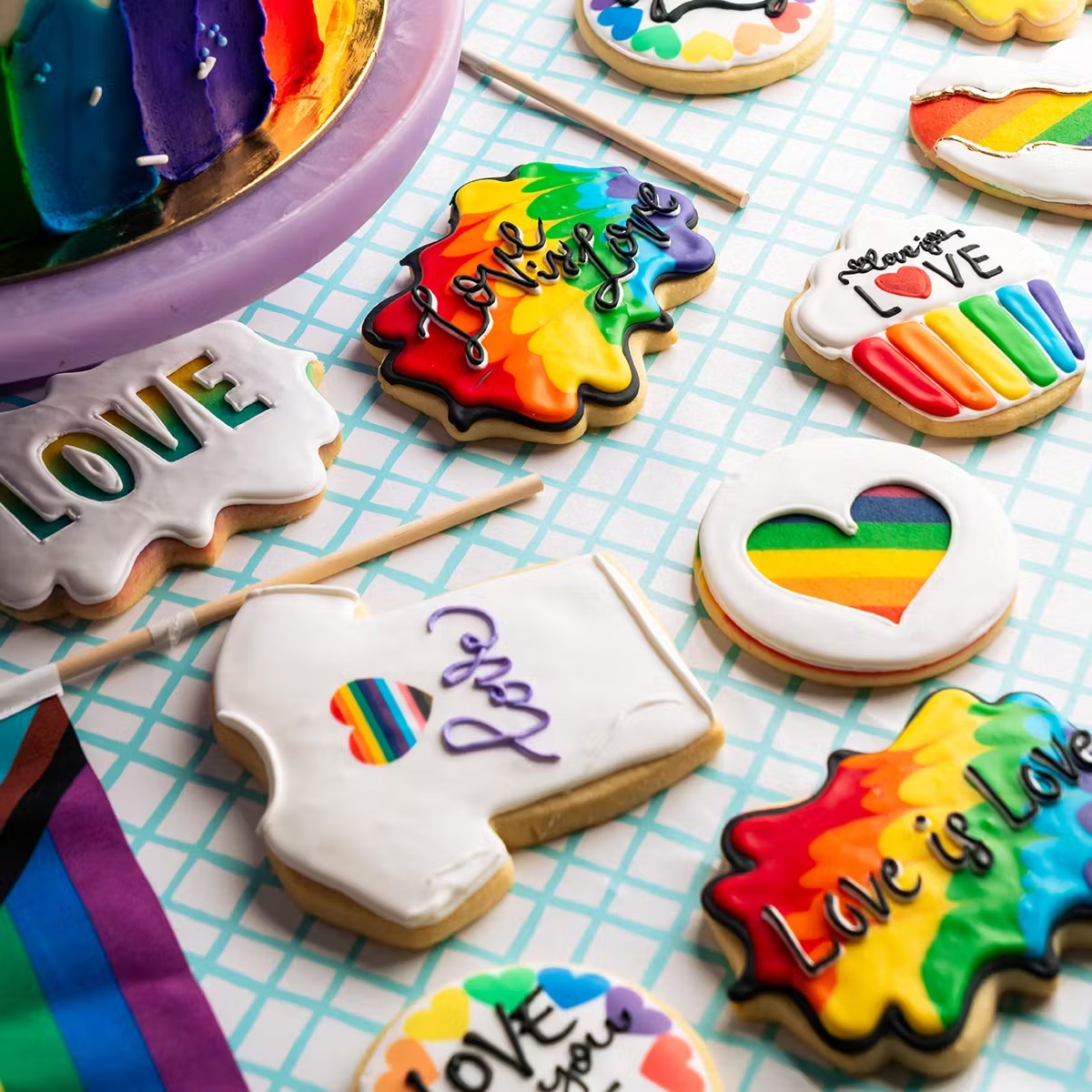 Pride Decorated Butter Cookies