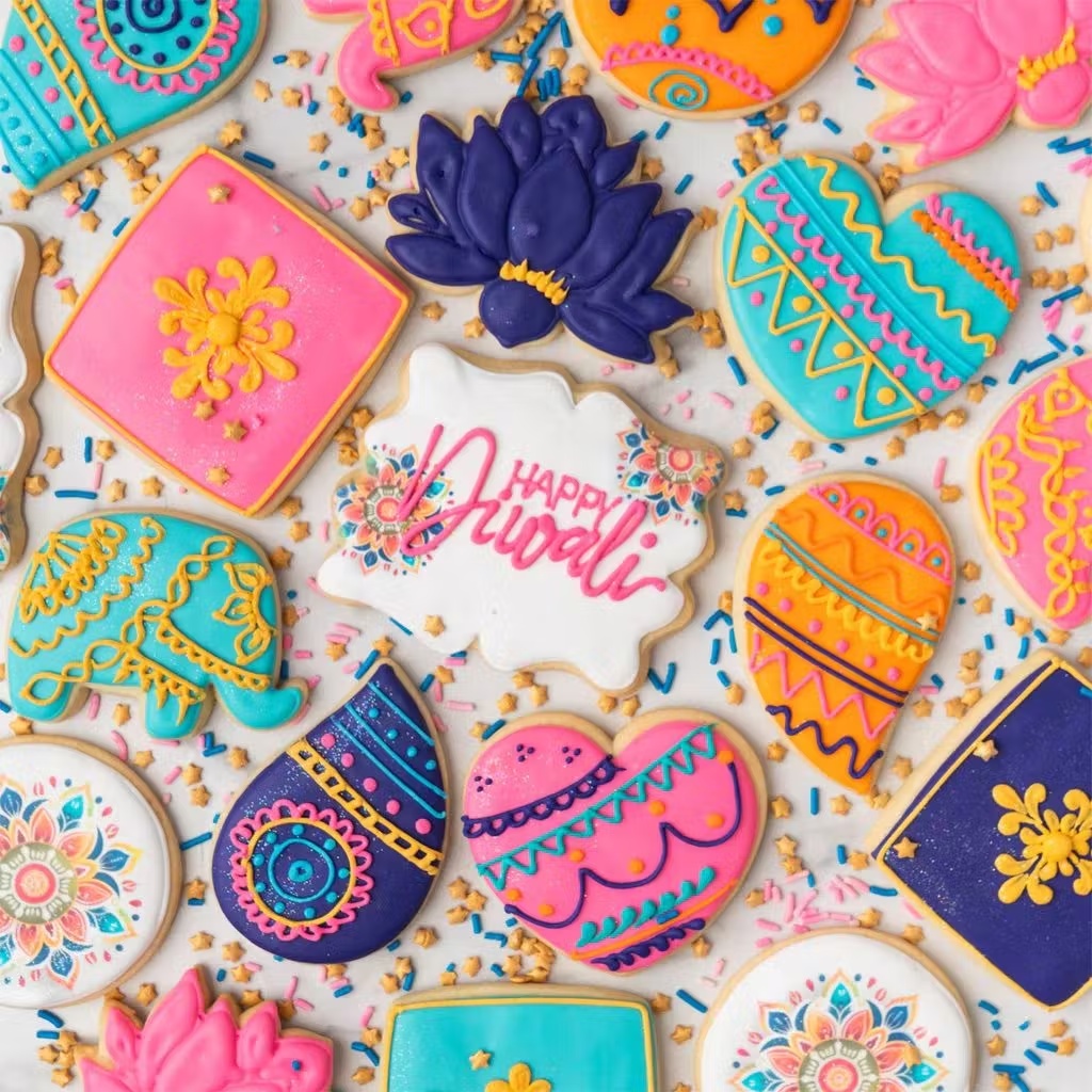 Diwali Decorated Butter Cookies