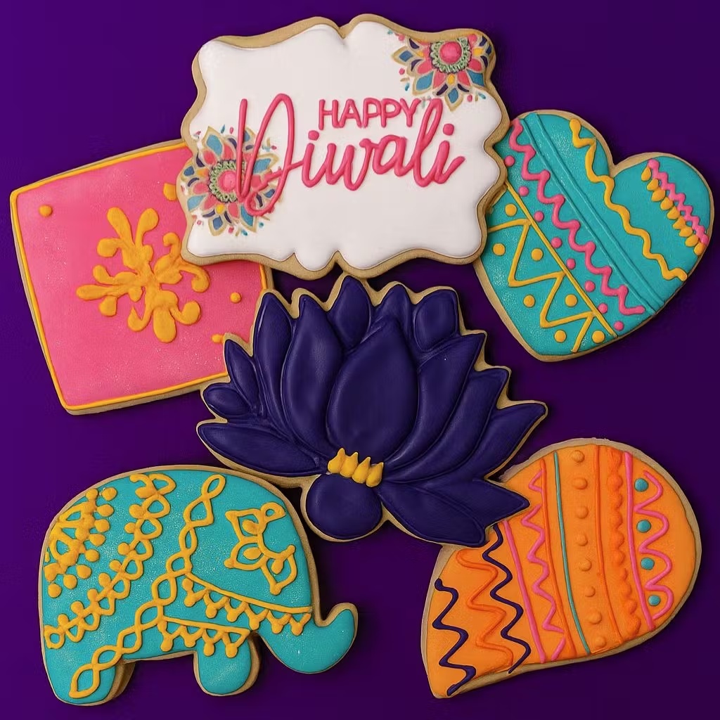 Diwali Decorated Butter Cookies
