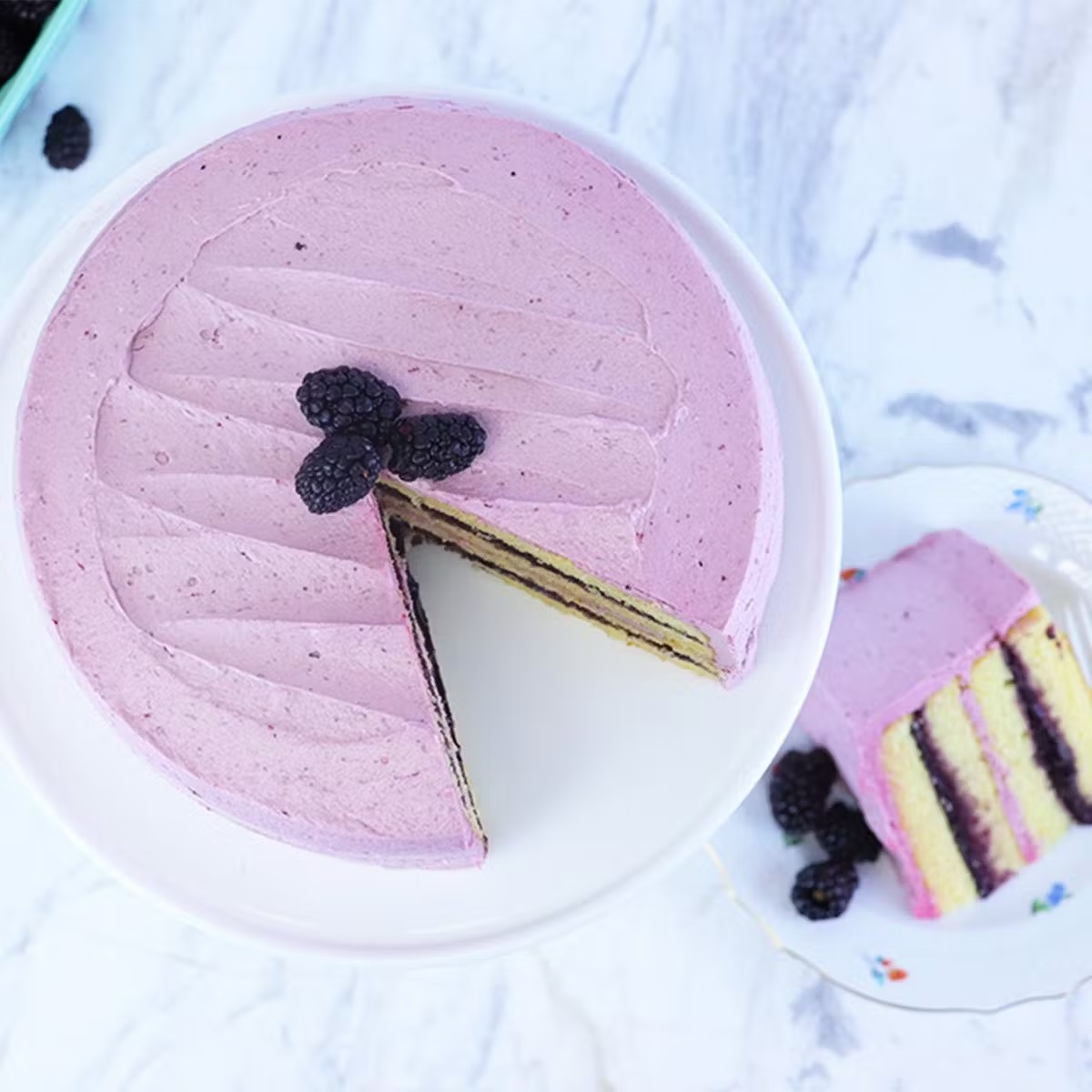 Blackberry Lime Cake