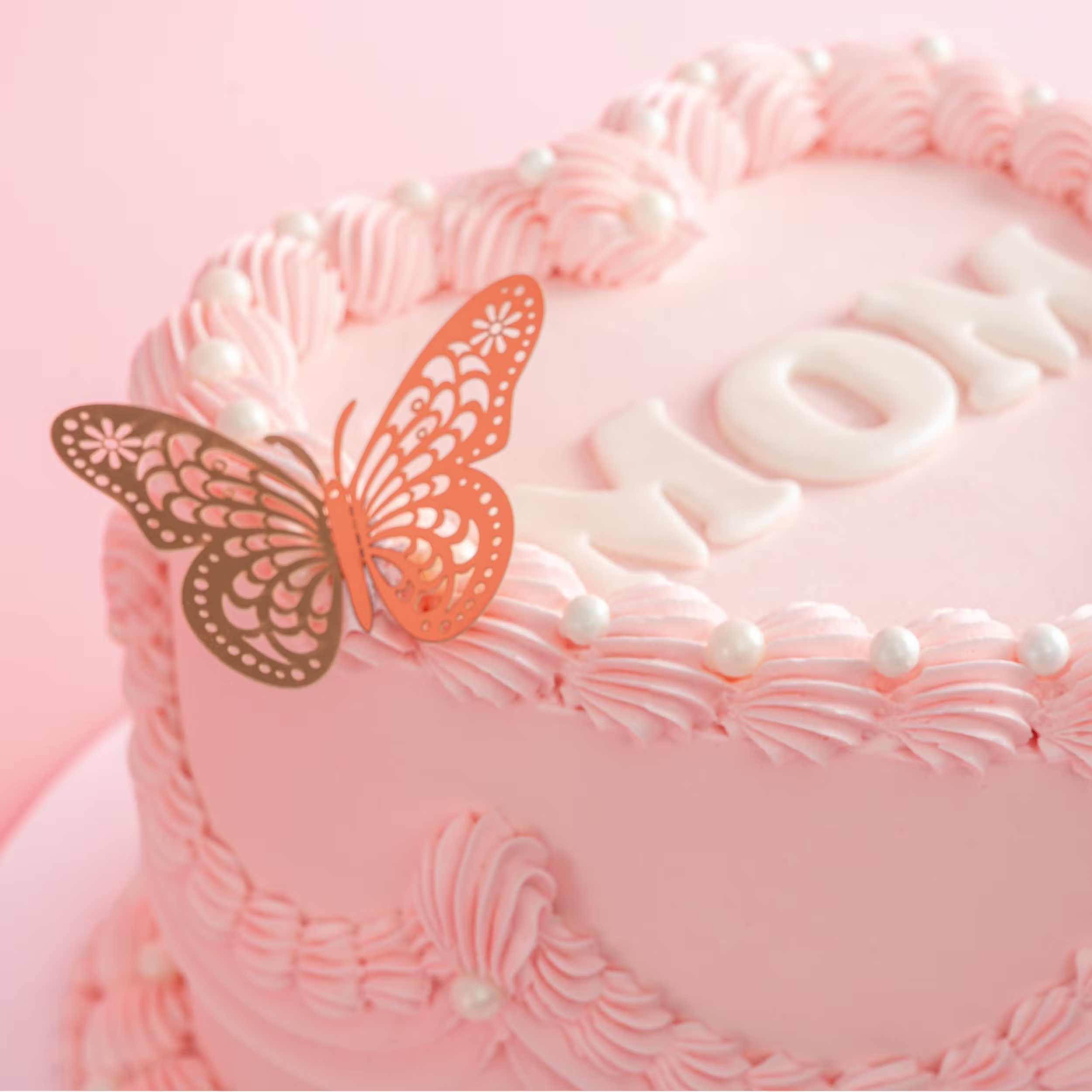 Mother's Day Vintage Heart Vanilla Bean Cake