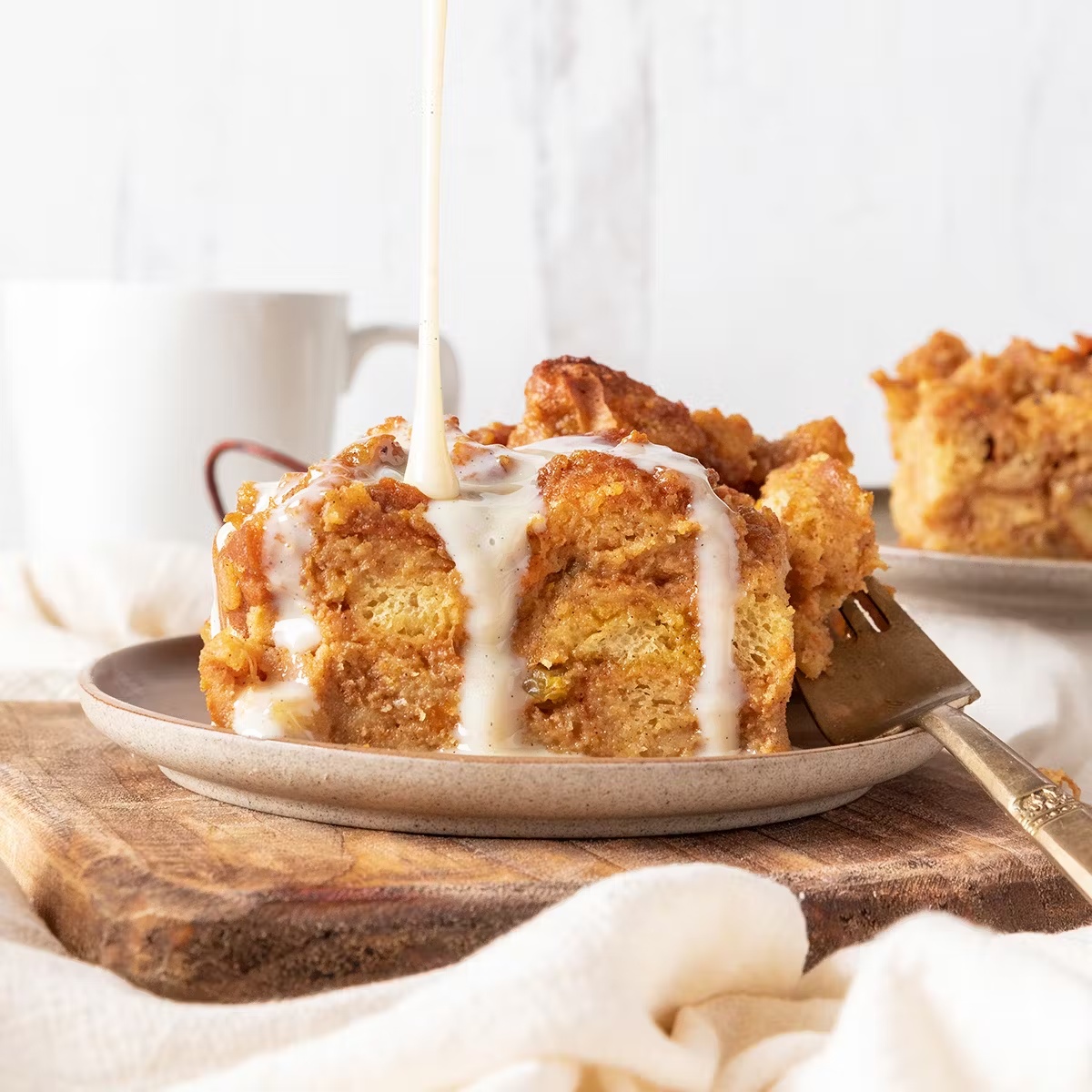 Sweet Potato Bread Pudding for 8-10