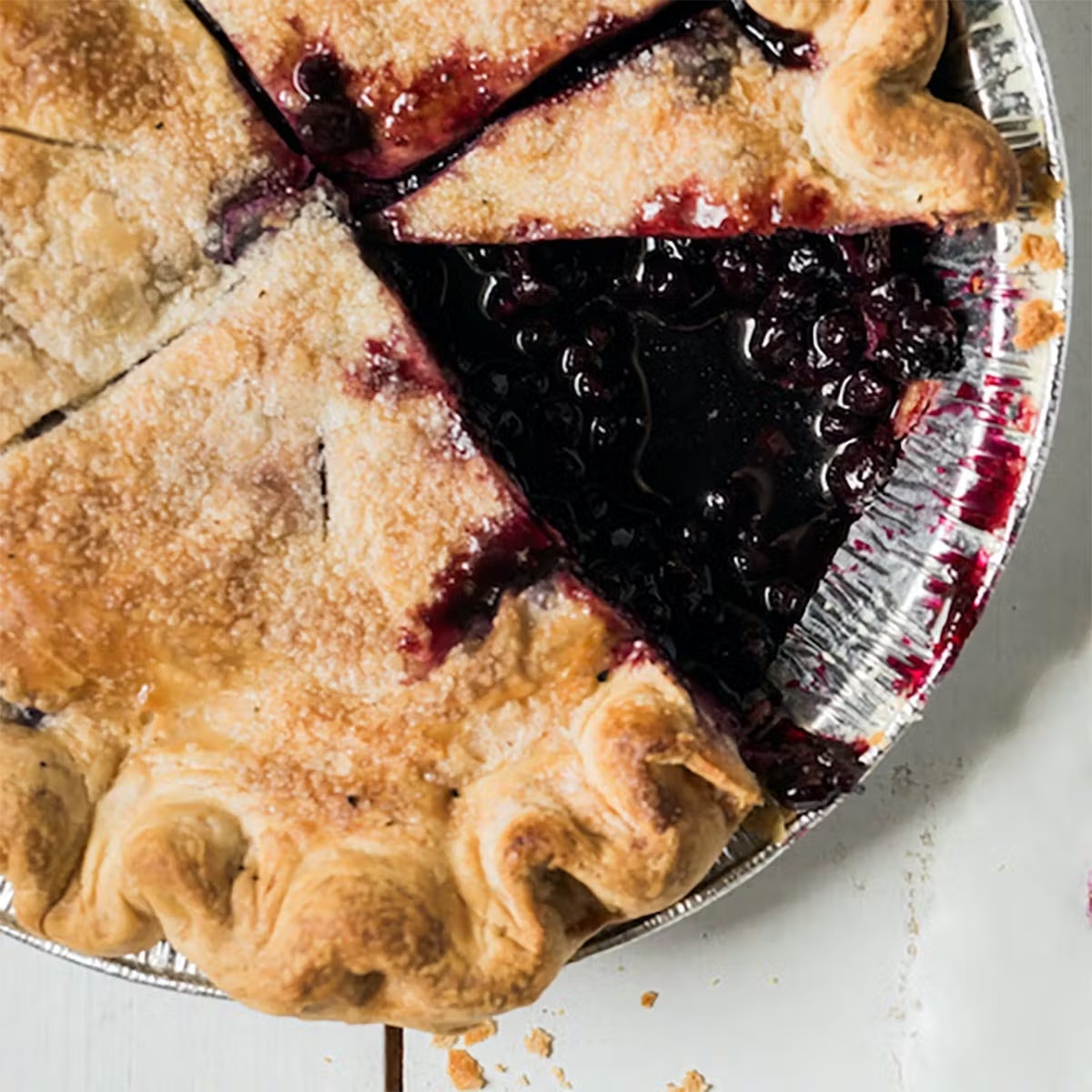 Vegan Maine Blueberry Pie