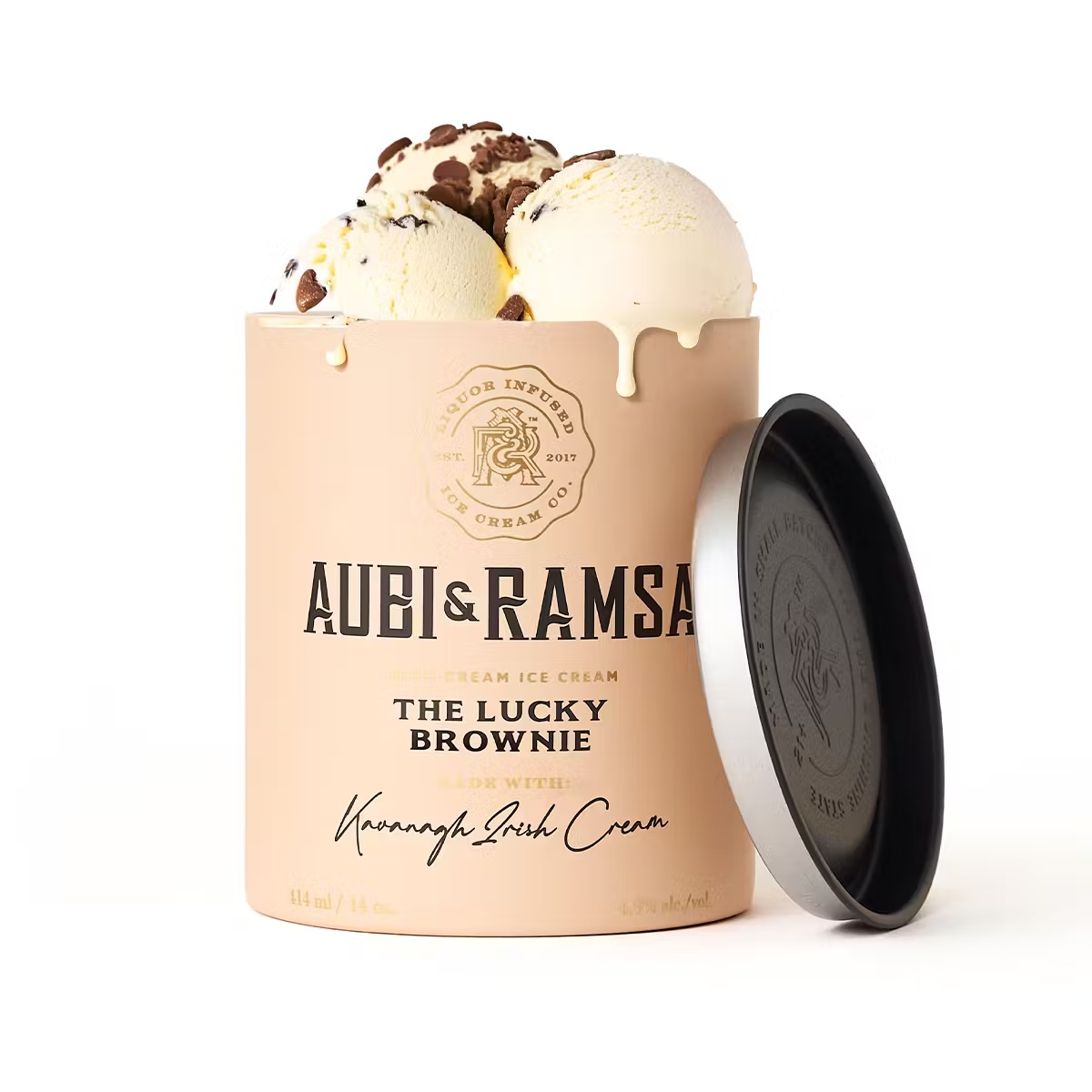 Irish Cream Liqueur Lucky Brownie Ice Cream - 4 Pints