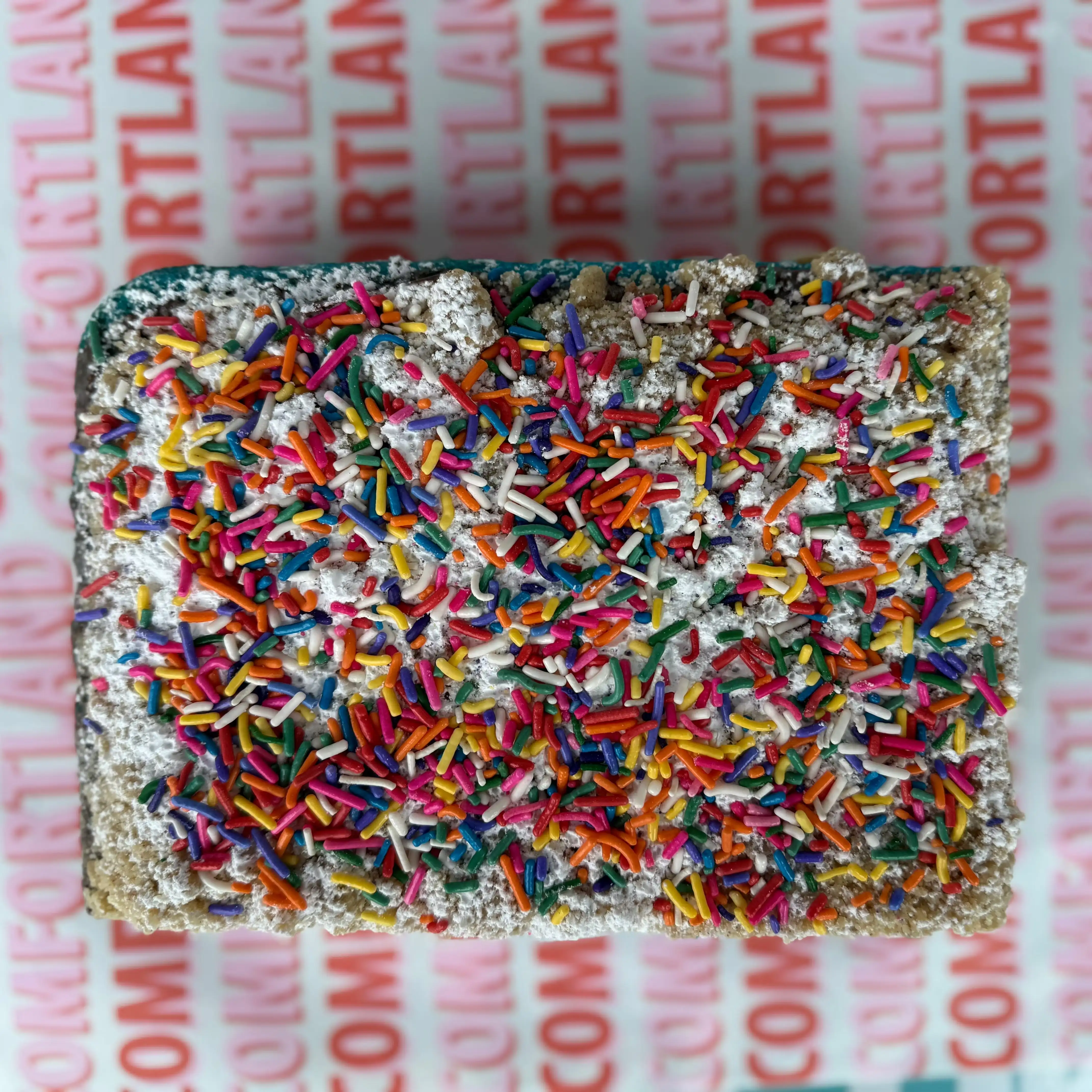Red, White & Blue Rainbow Cookie Crumb Cake