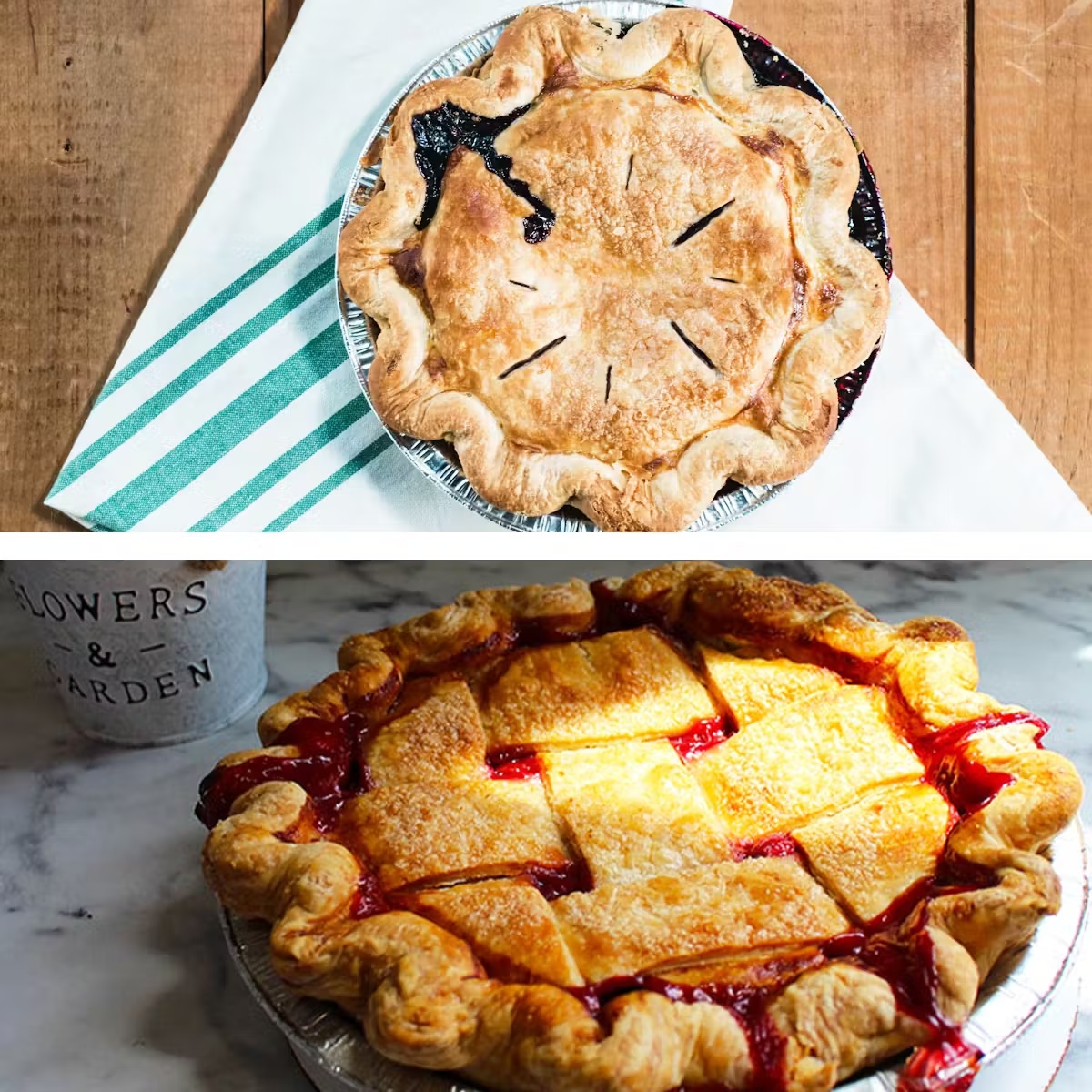Maine Wild Blueberry + Cherry Almond Pie Combo Pack
