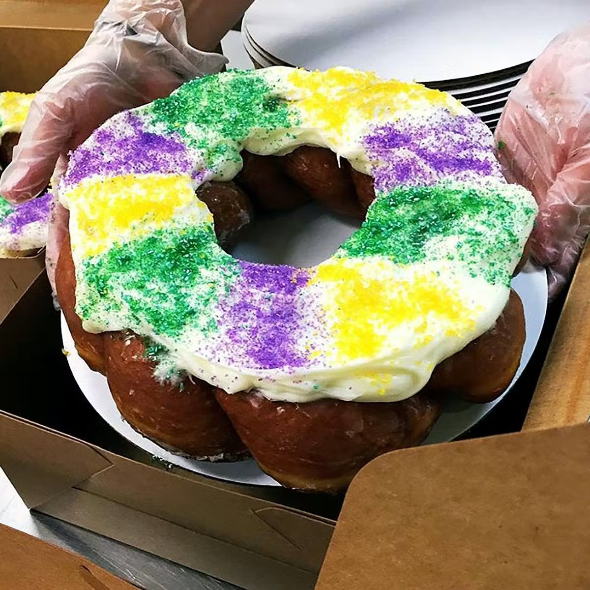 Giant Doughnut King Cake Kit