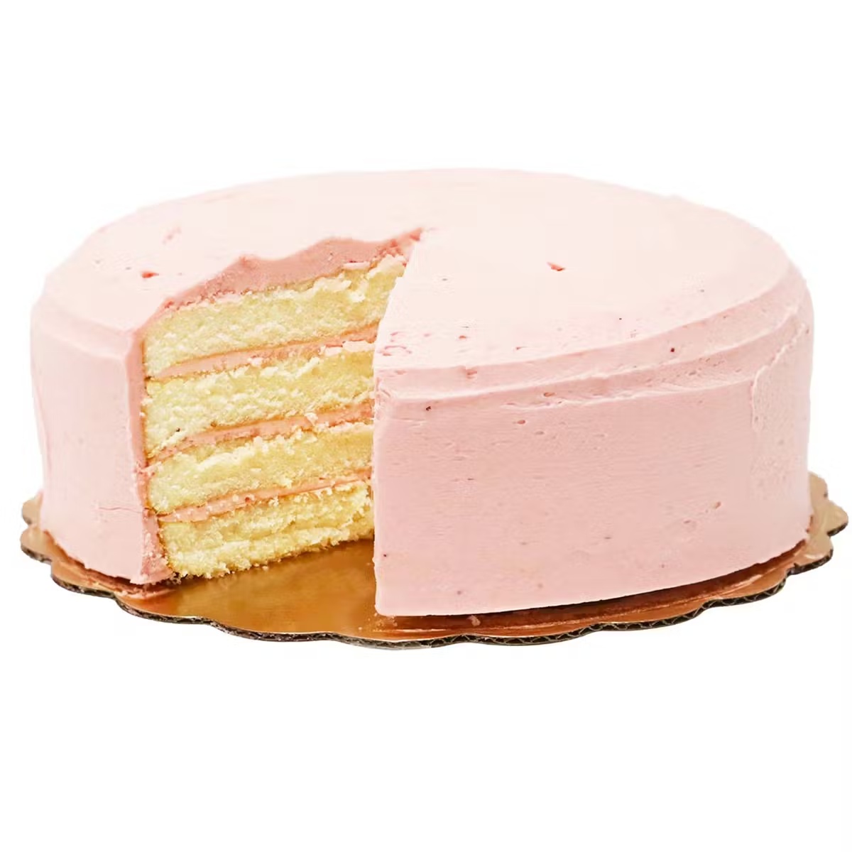 Valentine's Day Strawberry Cloud Cake