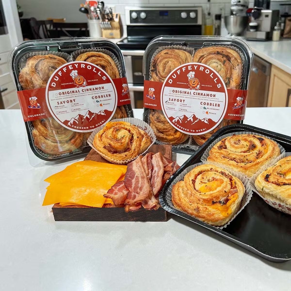 Bacon, Cheddar & Roasted Tomato Duffeyrolls - 12 Pack