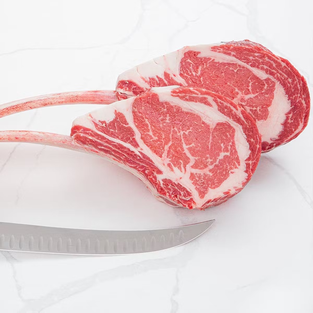 Dry-Aged USDA Prime Black Angus Tomahawk Steaks - 2 Pack