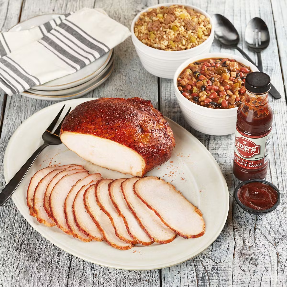 Whole Smoked Turkey Breast Full Dinner