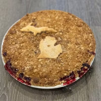 Pure Michigan Cherry Blueberry Pie