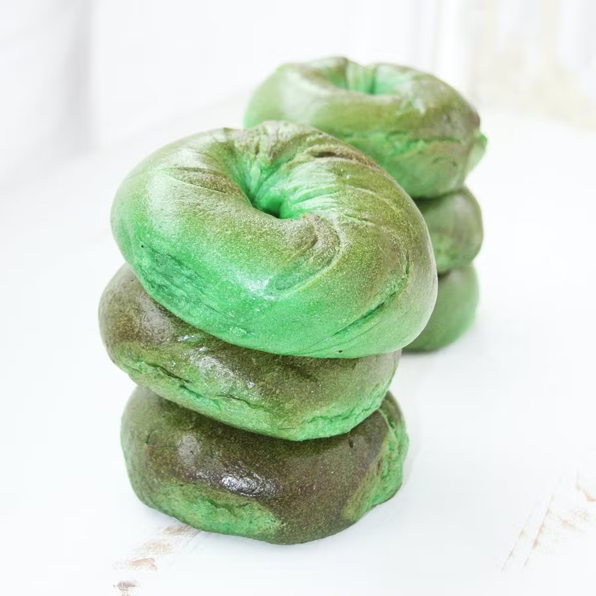 St. Patrick's Day Green Bagel Dozen