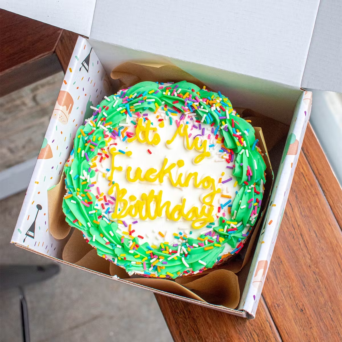 "It's My F*ckin Birthday" Boozy Ice Cream Cake