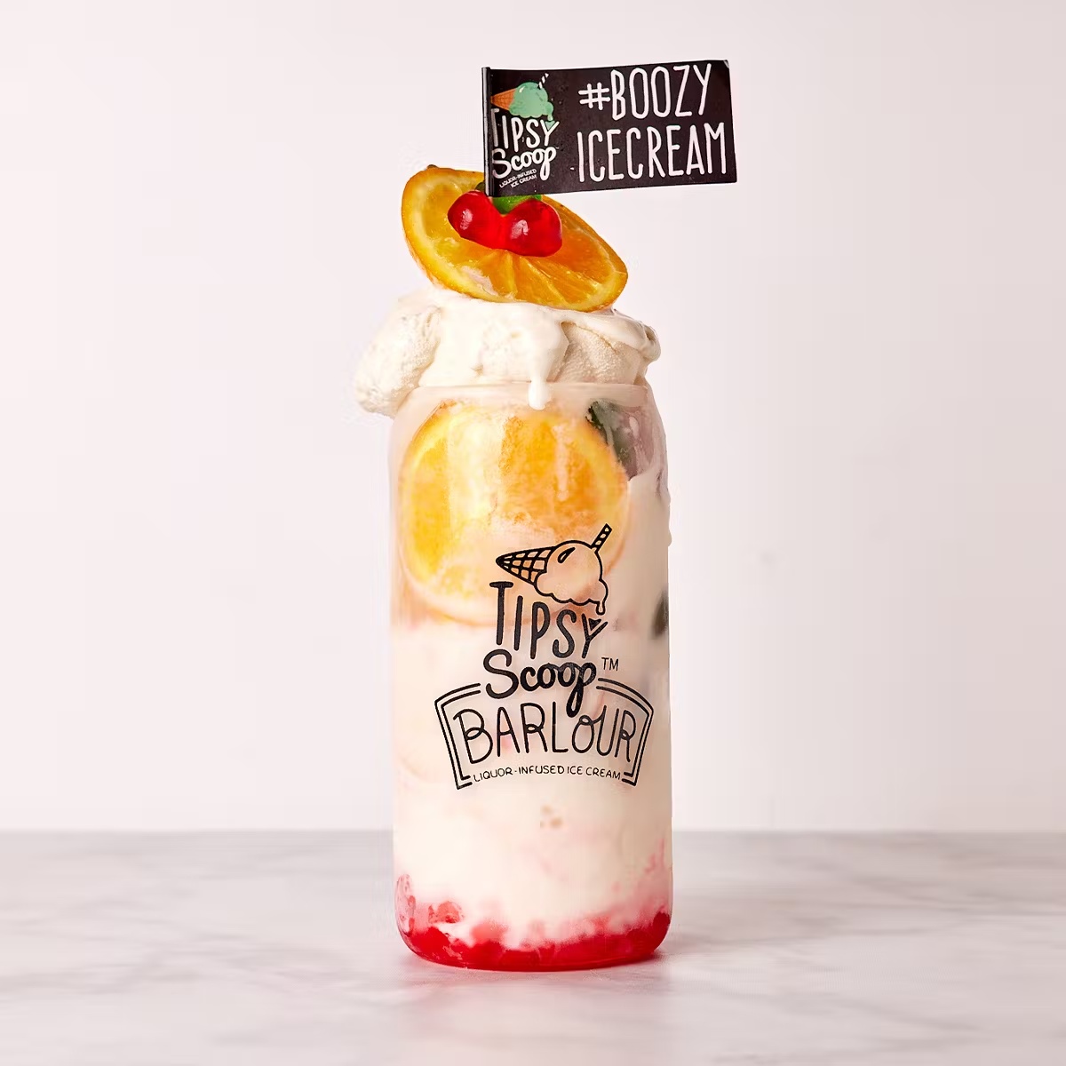 Tipsy Scoop Keepsake Barlour Glass